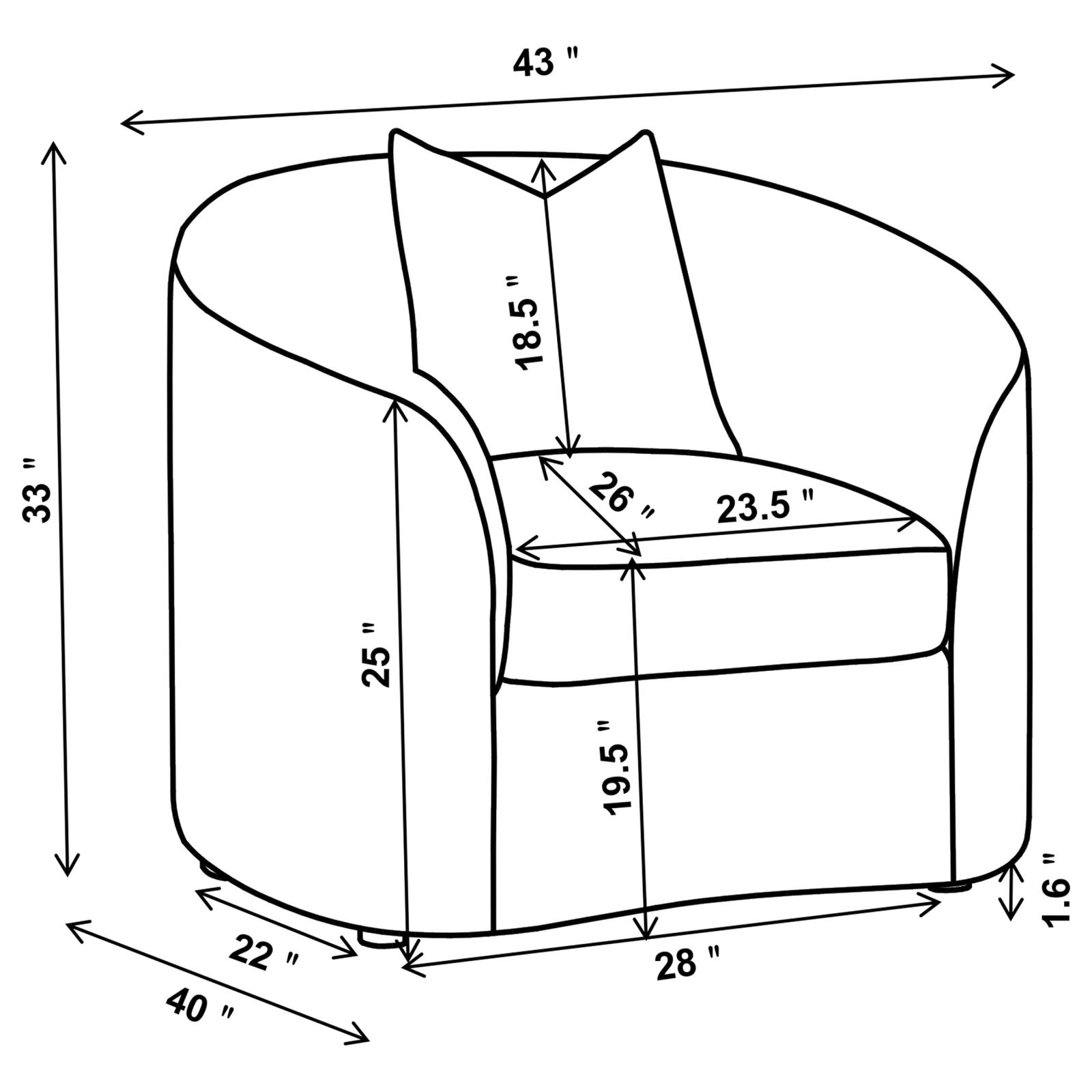 Rainn Fabric Tight Back Chair