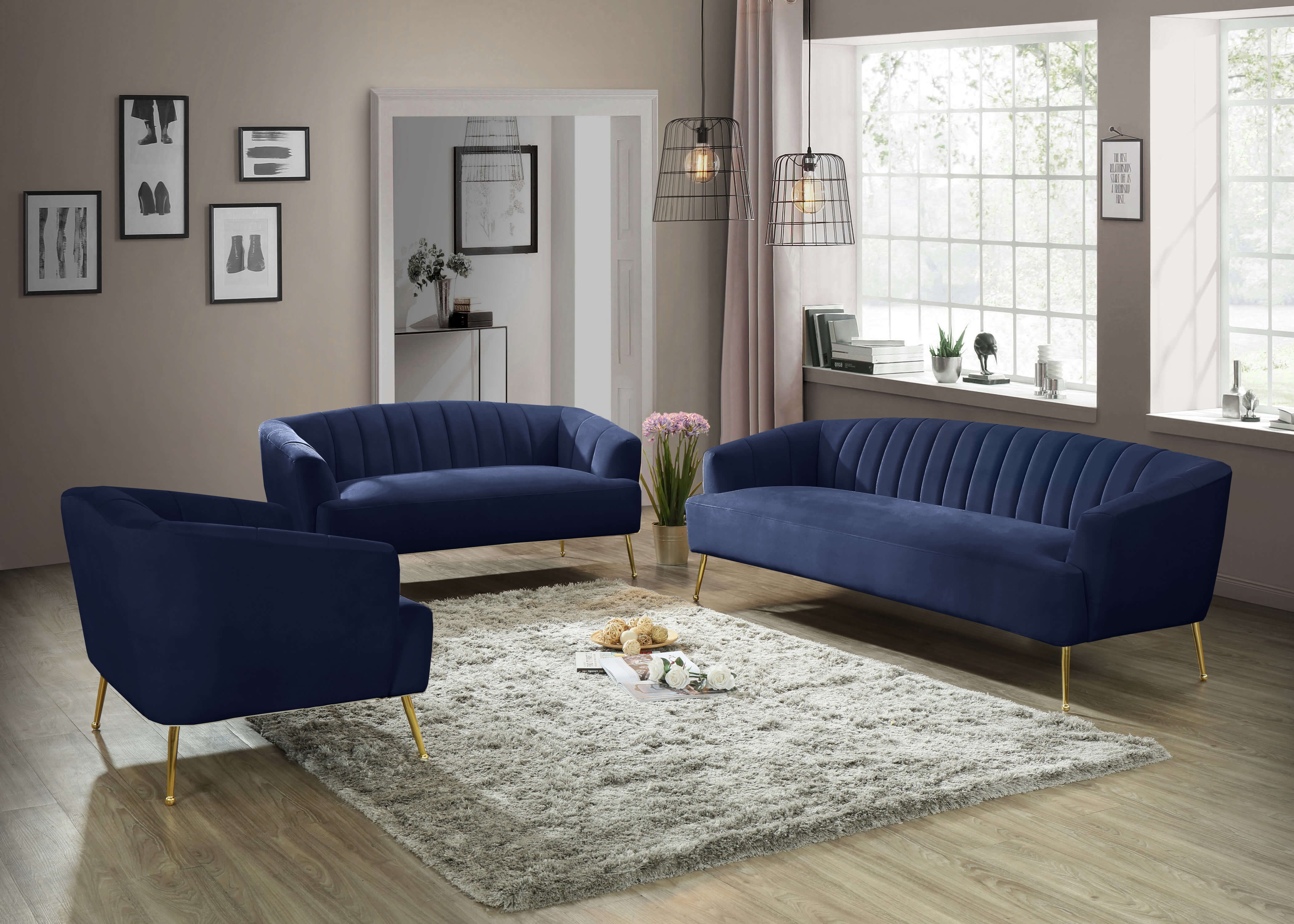 Tori Velvet Sofa