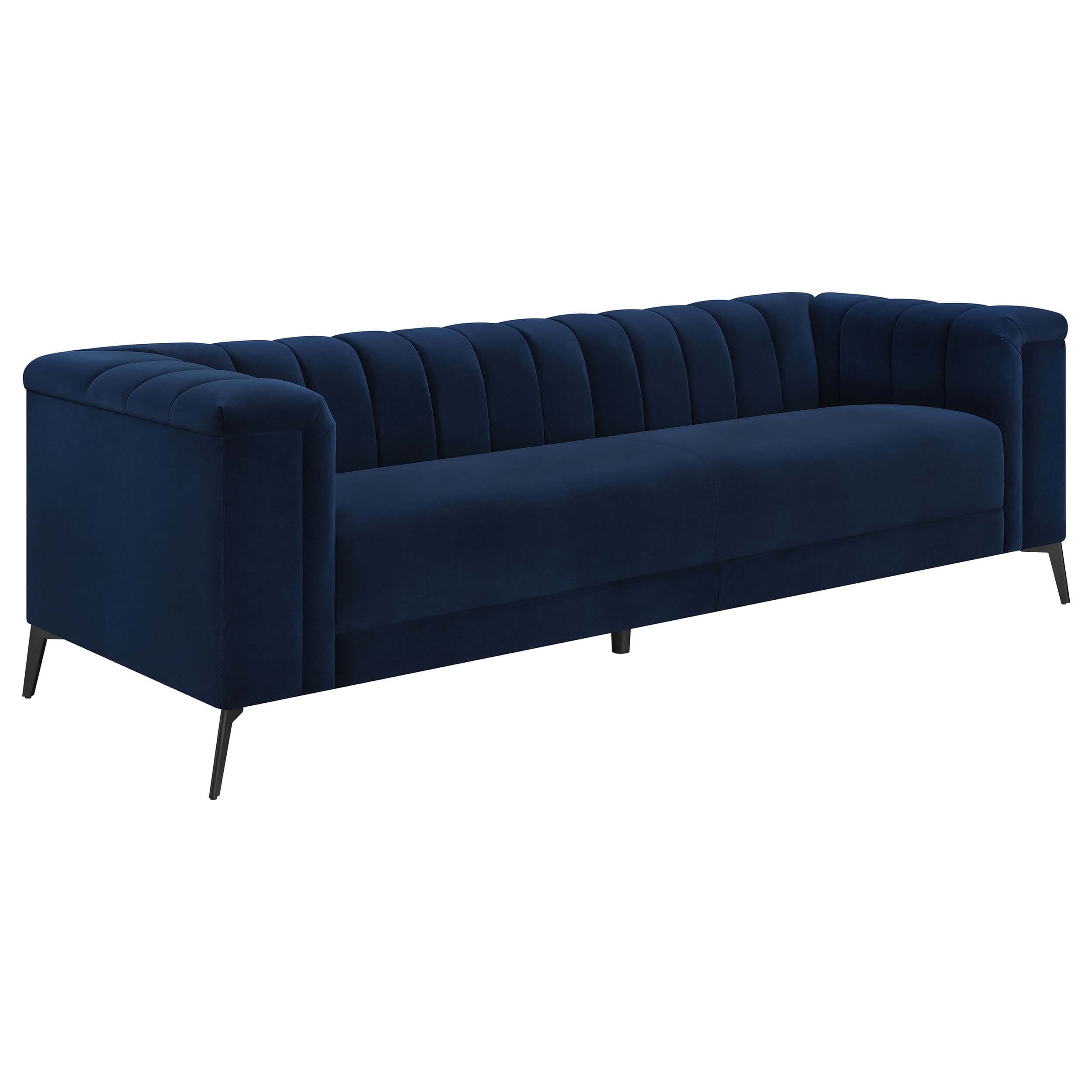 Chalet Tuxedo Arm Velvet Living Room Set