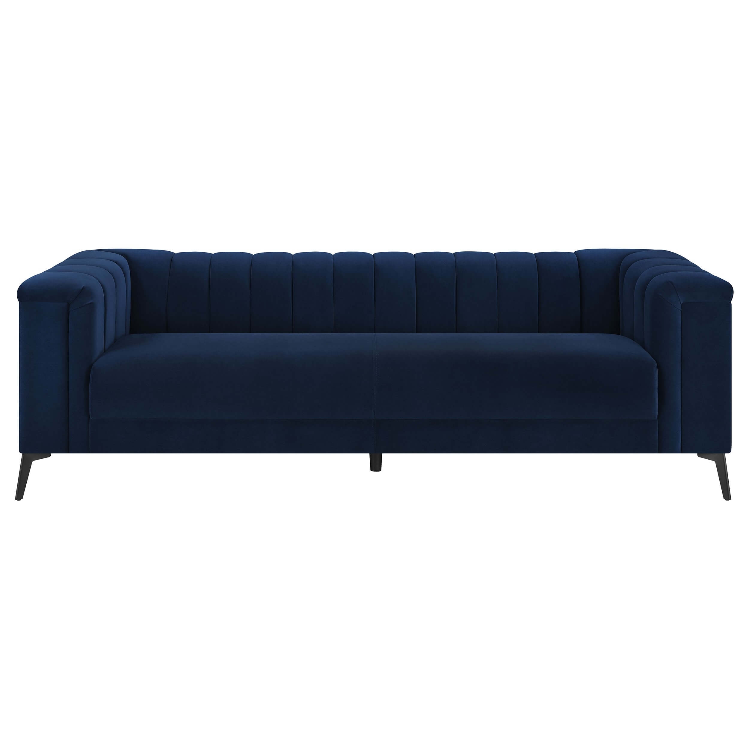 Chalet Tuxedo Arm Velvet Sofa