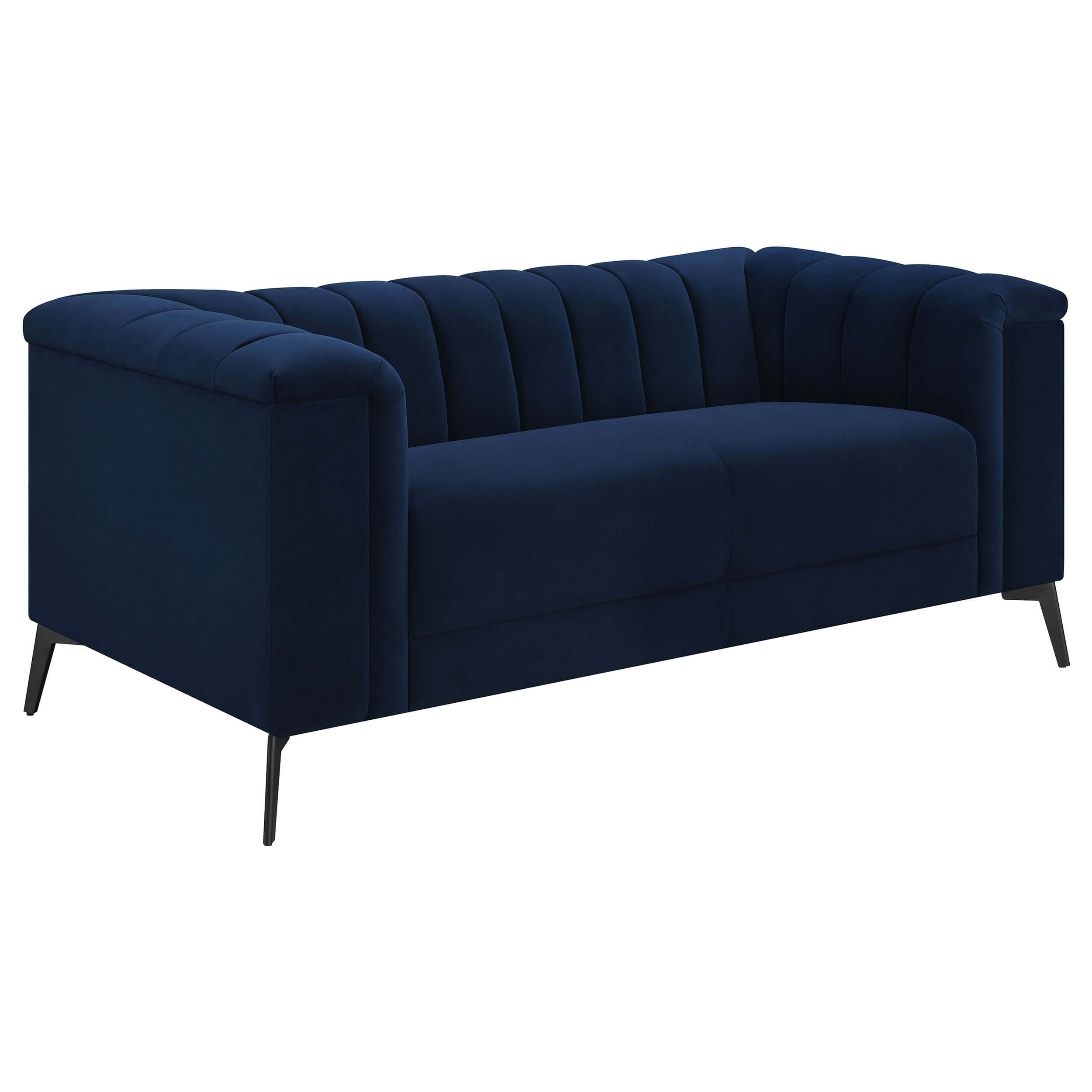 Chalet Tuxedo Arm Velvet Living Room Set