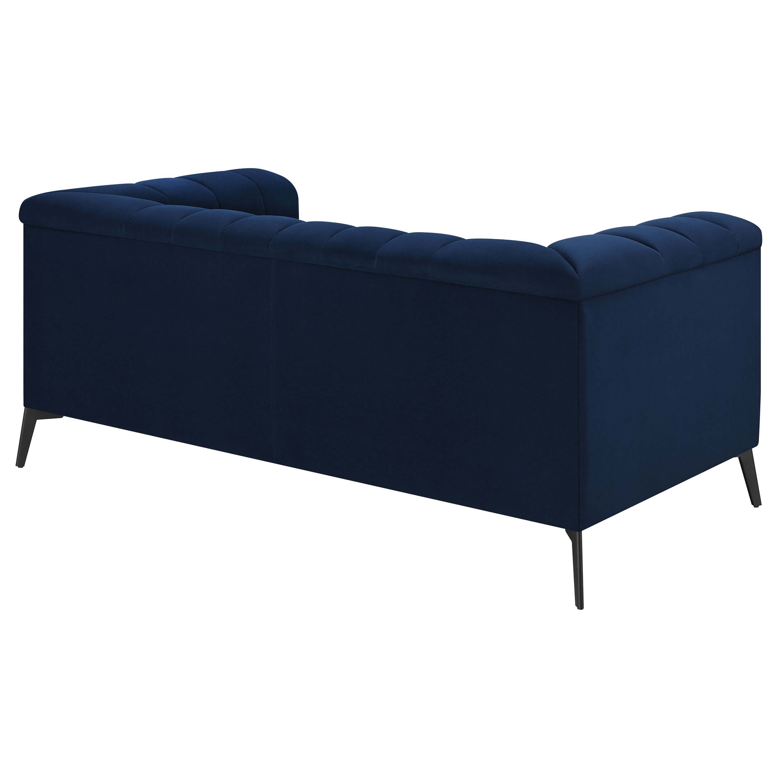 Chalet Tuxedo Arm Velvet Loveseat