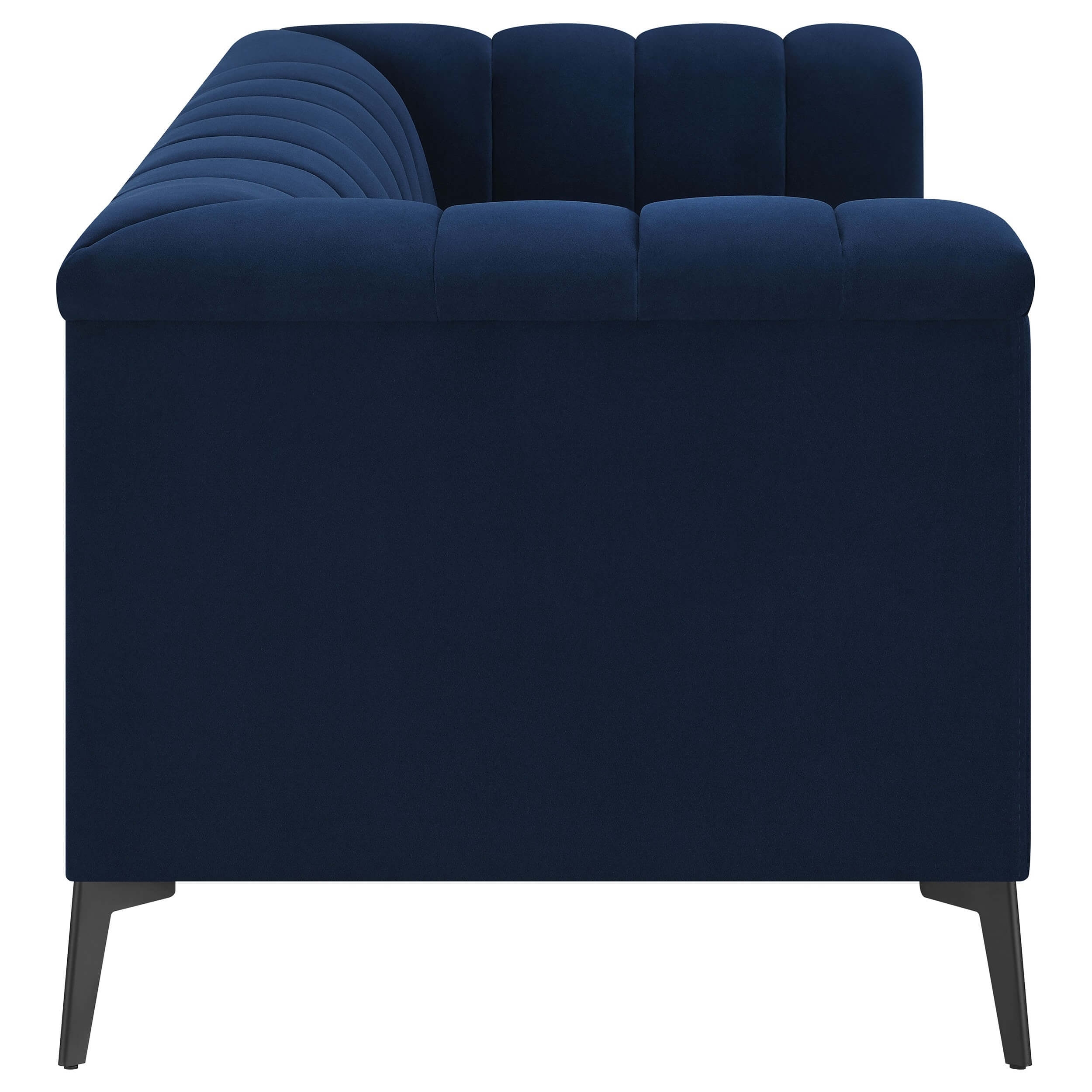 Chalet Tuxedo Arm Velvet Loveseat