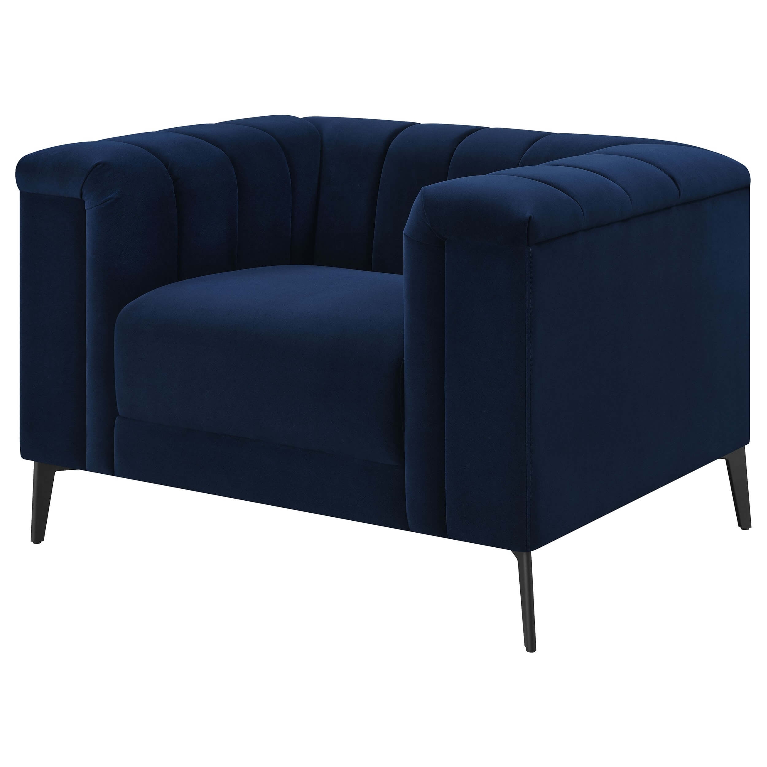 Chalet Tuxedo Arm Velvet Living Room Set