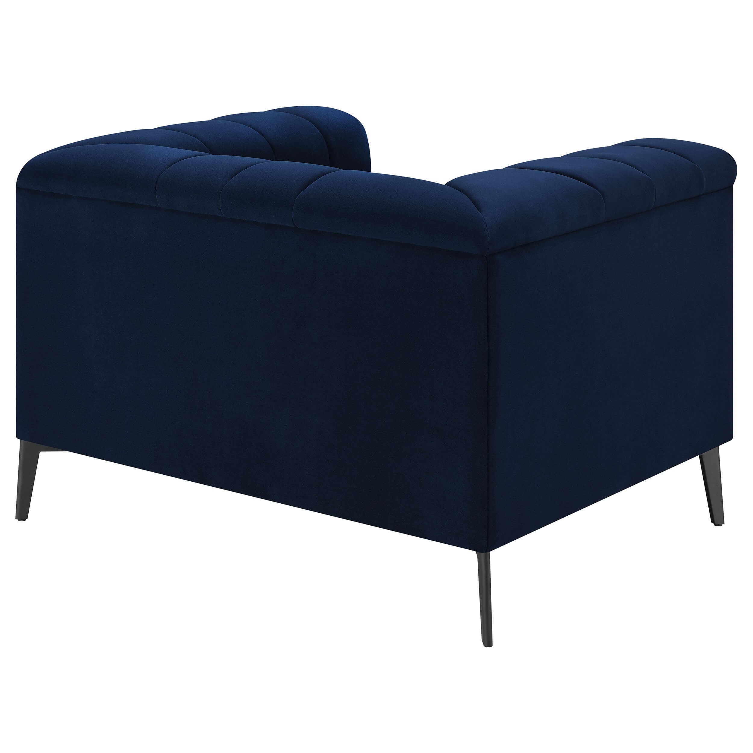 Chalet Tuxedo Velvet Arm Chair