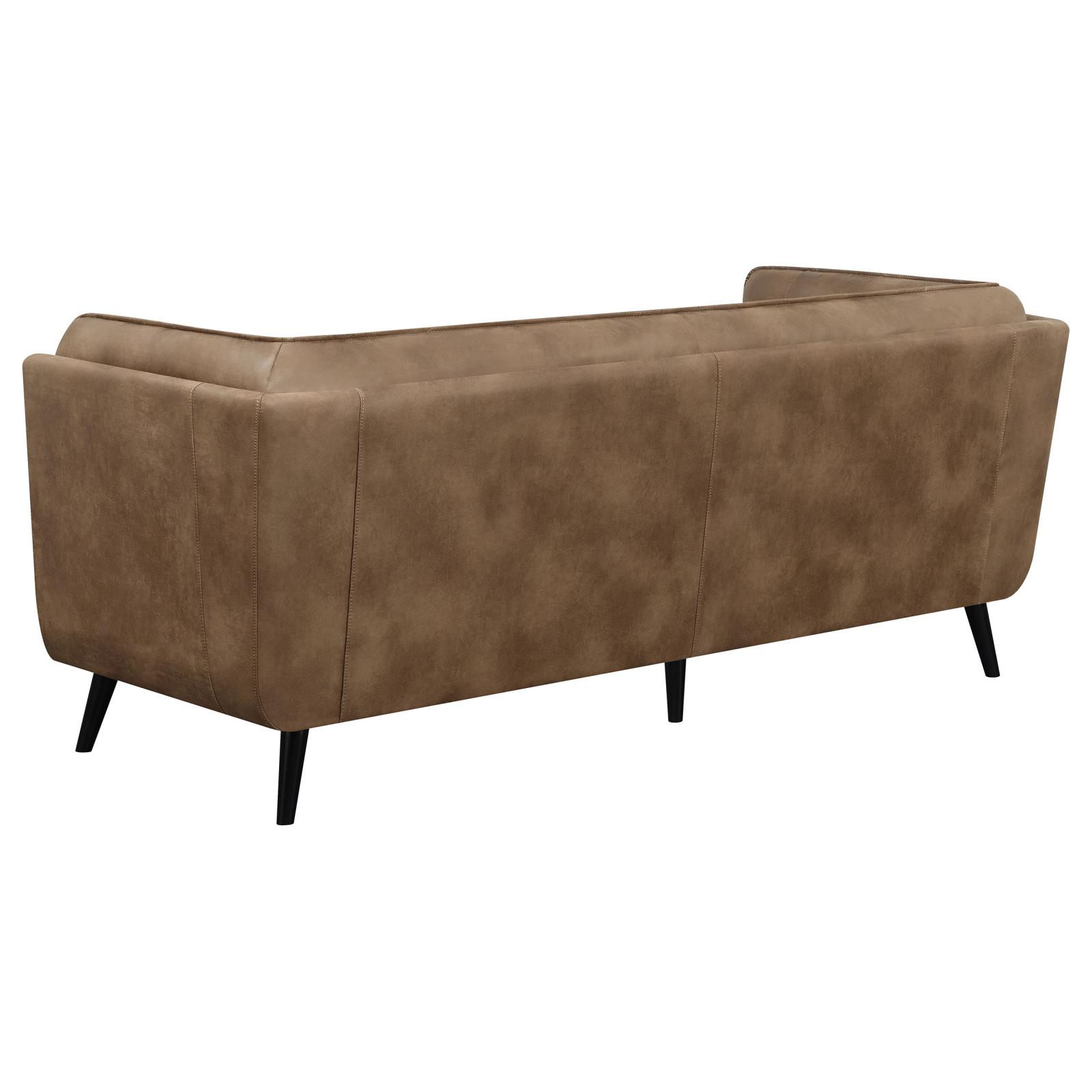 Thatcher Leatherette Button Tufted Living Room Set