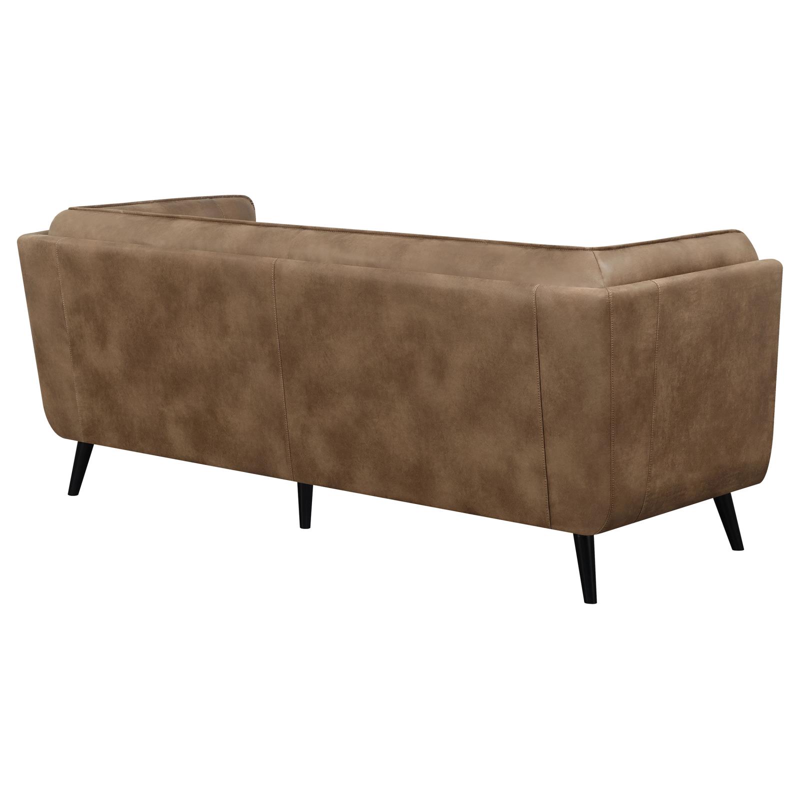 Thatcher Leatherette Button Tufted Living Room Set