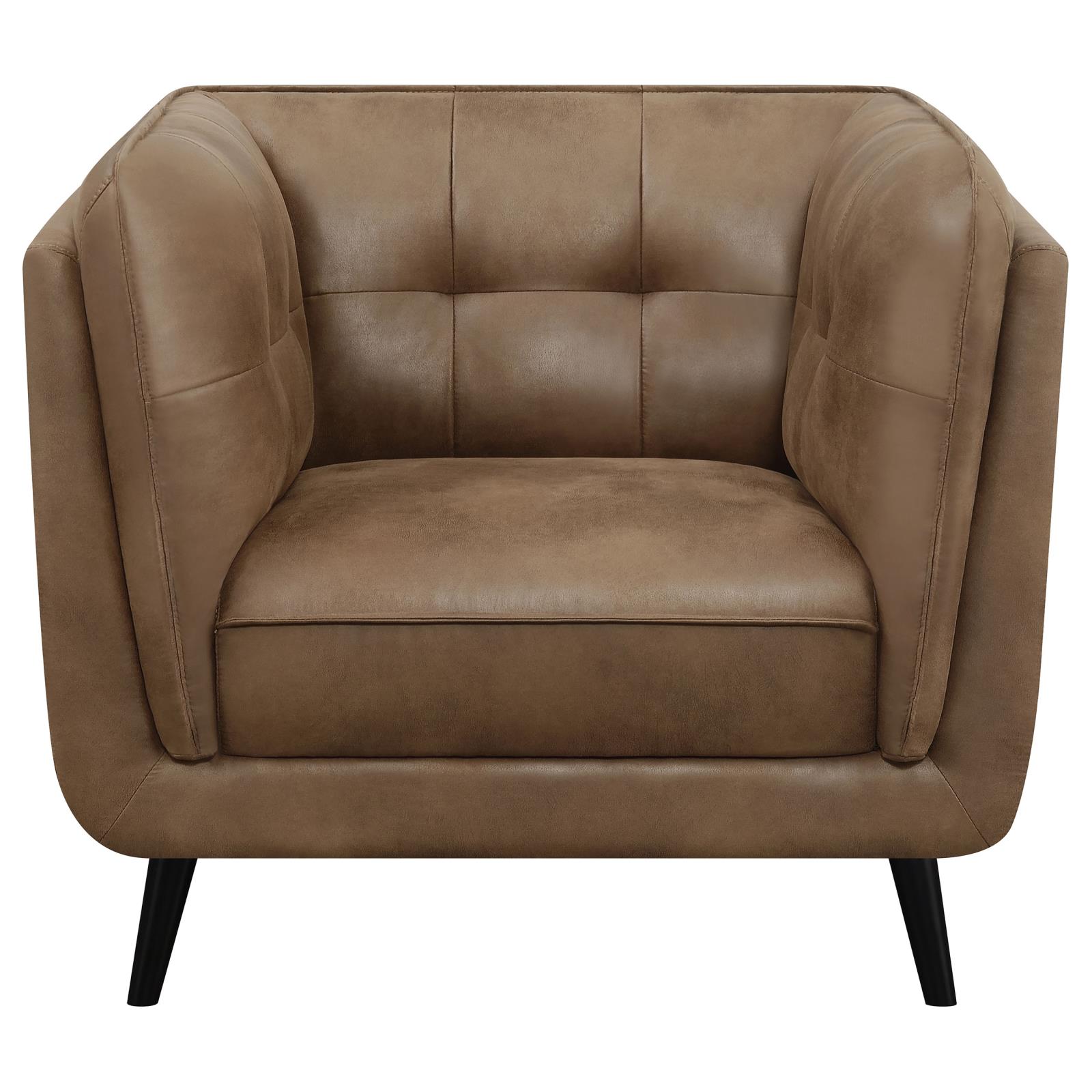 Thatcher Leatherette Button Tufted Chair