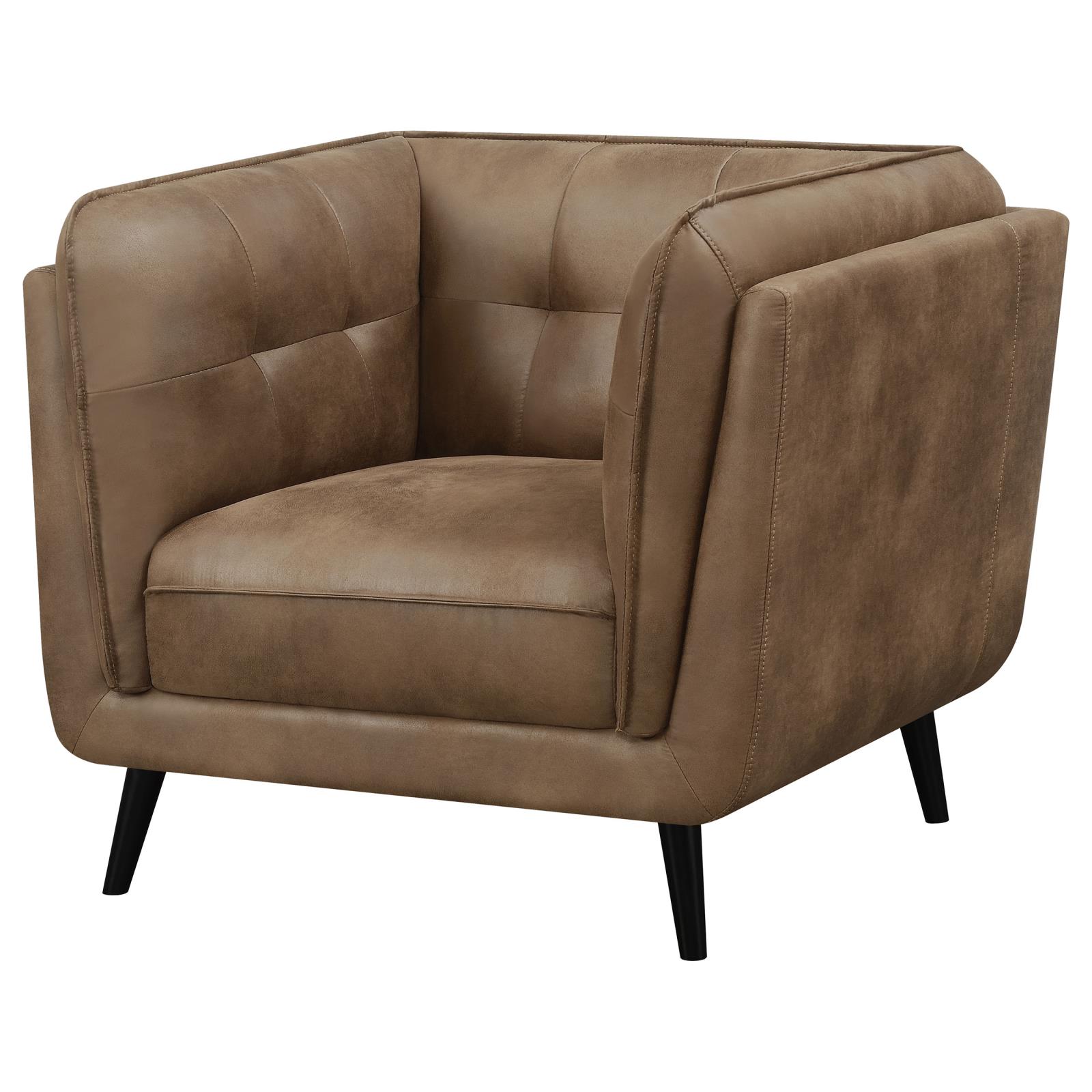 Thatcher Leatherette Button Tufted Chair