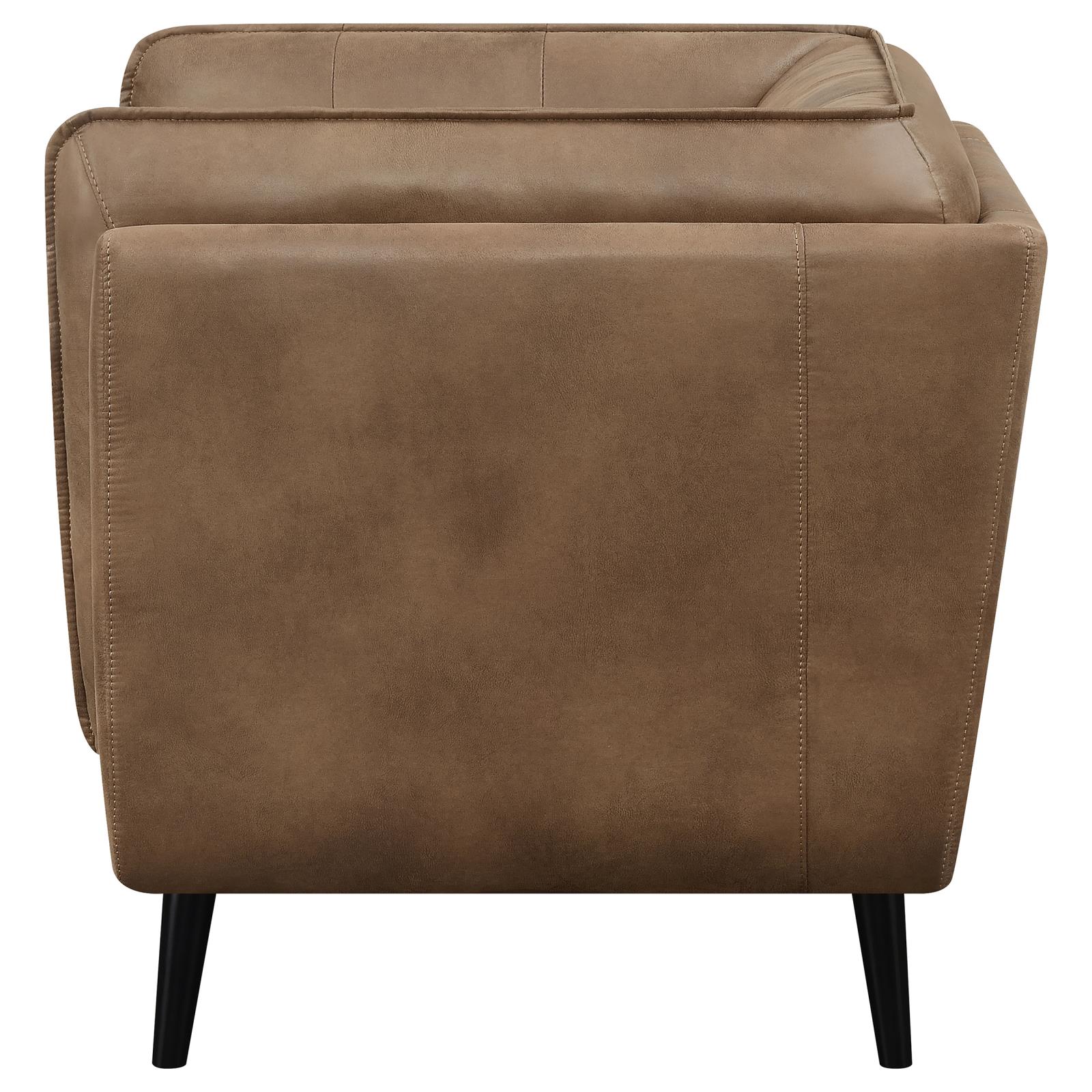 Thatcher Leatherette Button Tufted Living Room Set