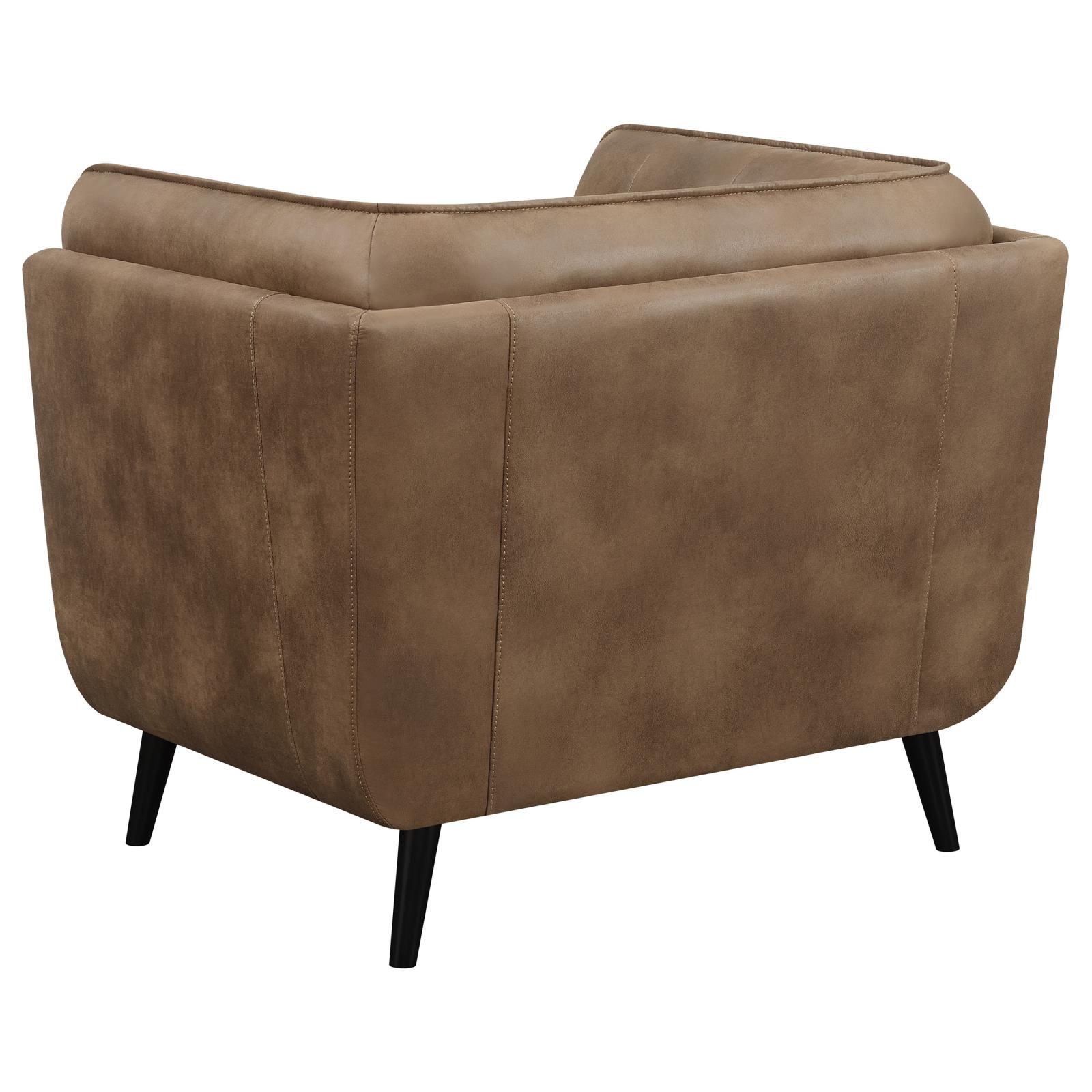 Thatcher Leatherette Button Tufted Living Room Set