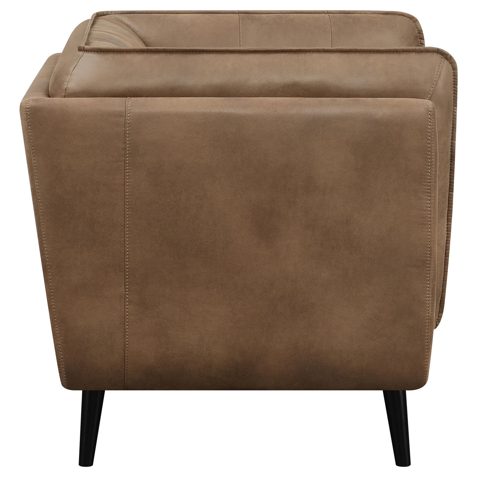 Thatcher Leatherette Button Tufted Living Room Set