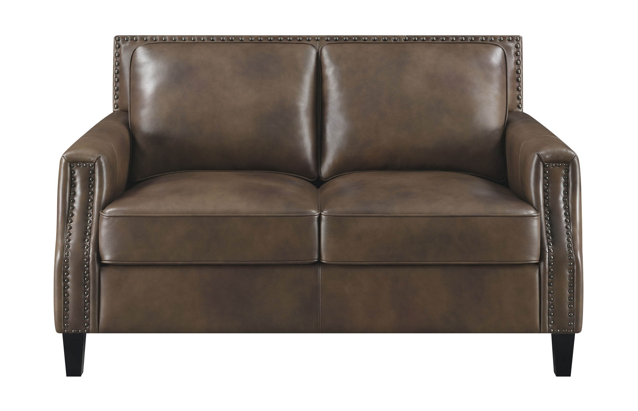 Leaton Recessed Arms Leather/Split Living Room Set