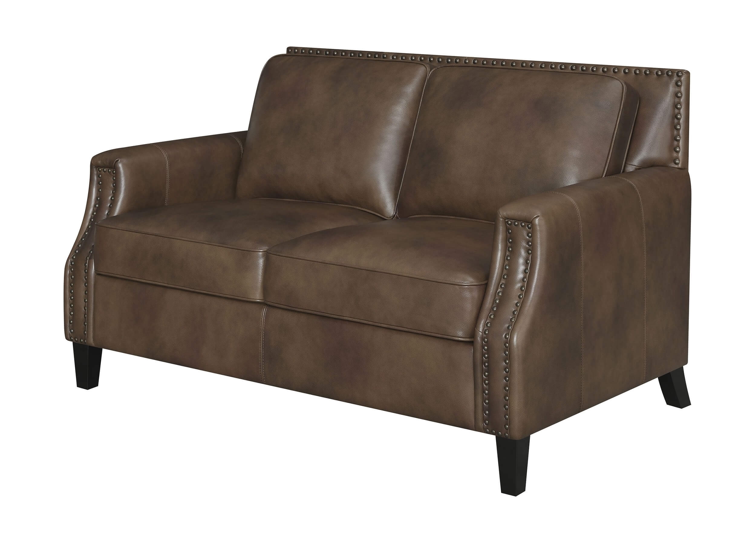 Leaton Recessed Arms Leather/Split Living Room Set