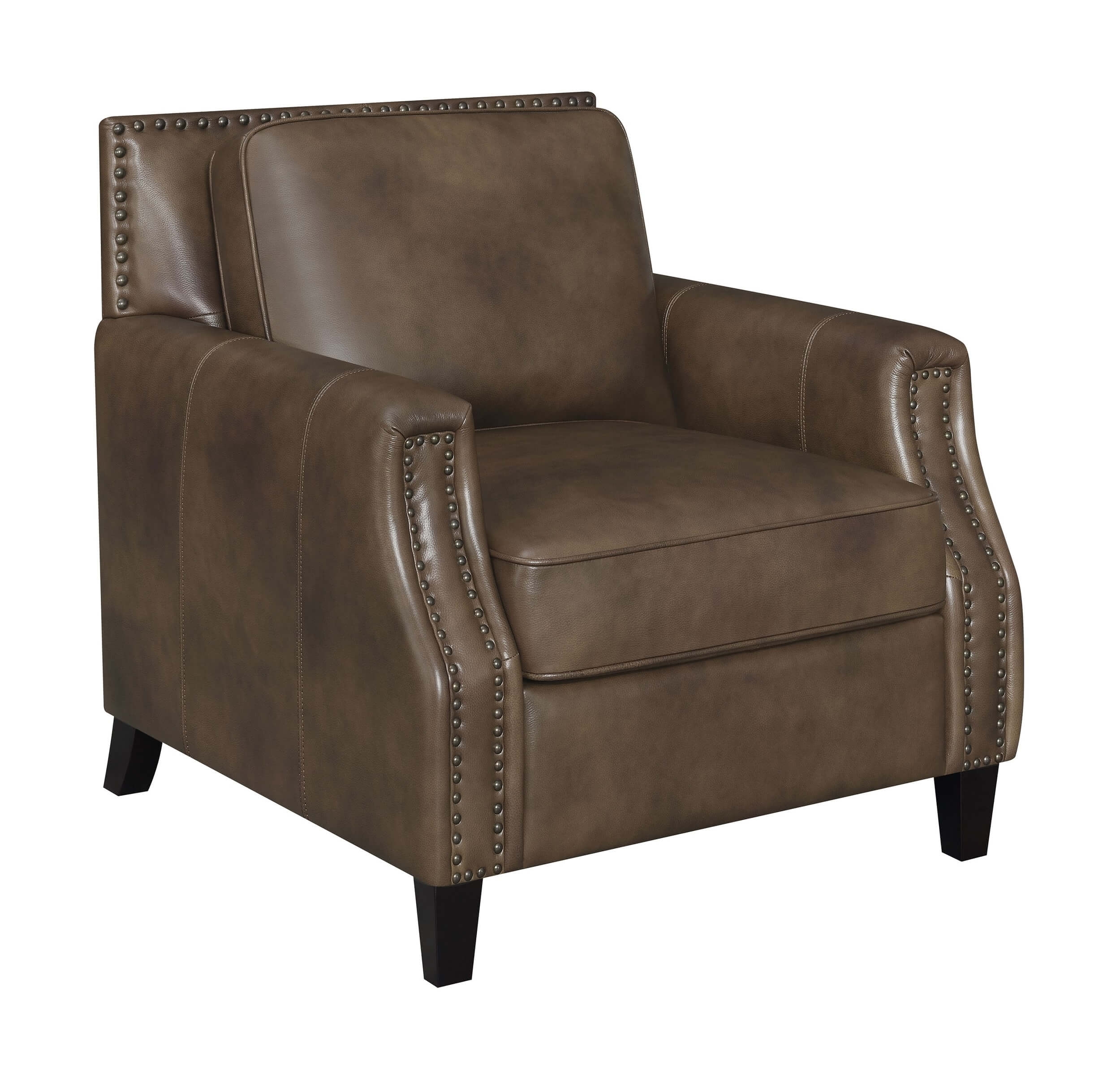 Leaton Recessed Arms Leather/Split Living Room Set