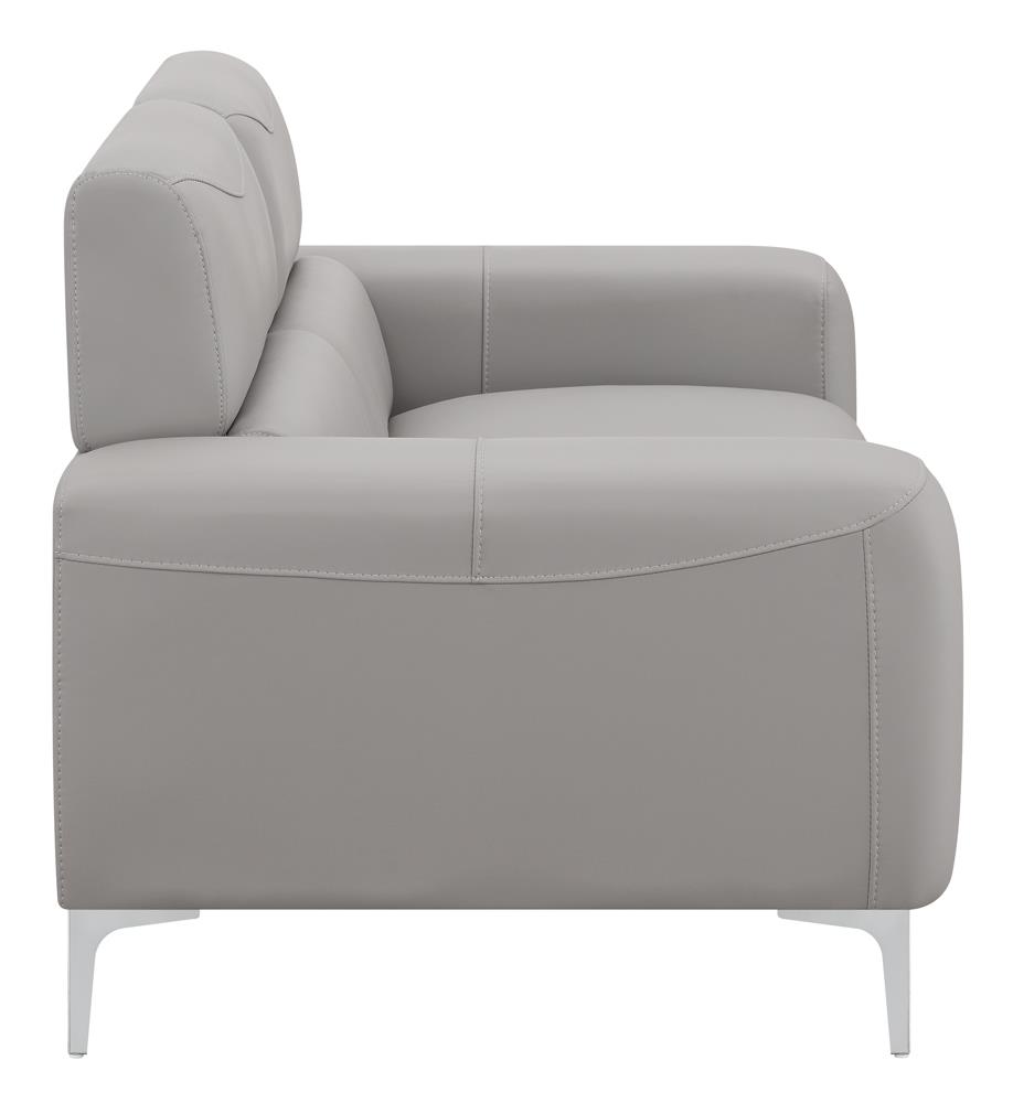 Glenmark Track Arm PU Loveseat