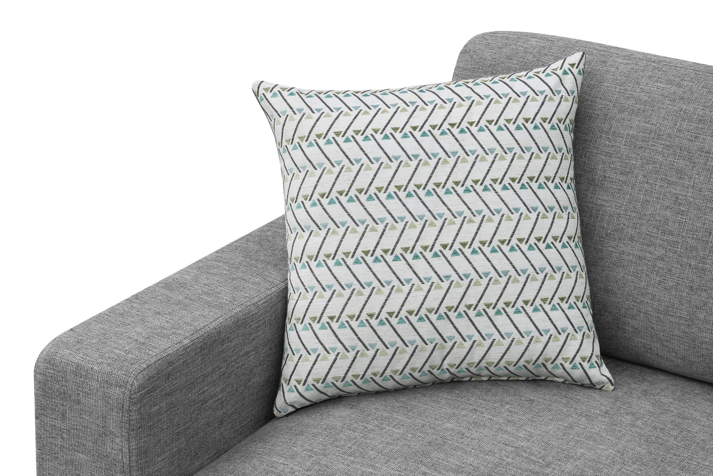 Clint Chenille L-Shape Sectional Sofa with Loose Back