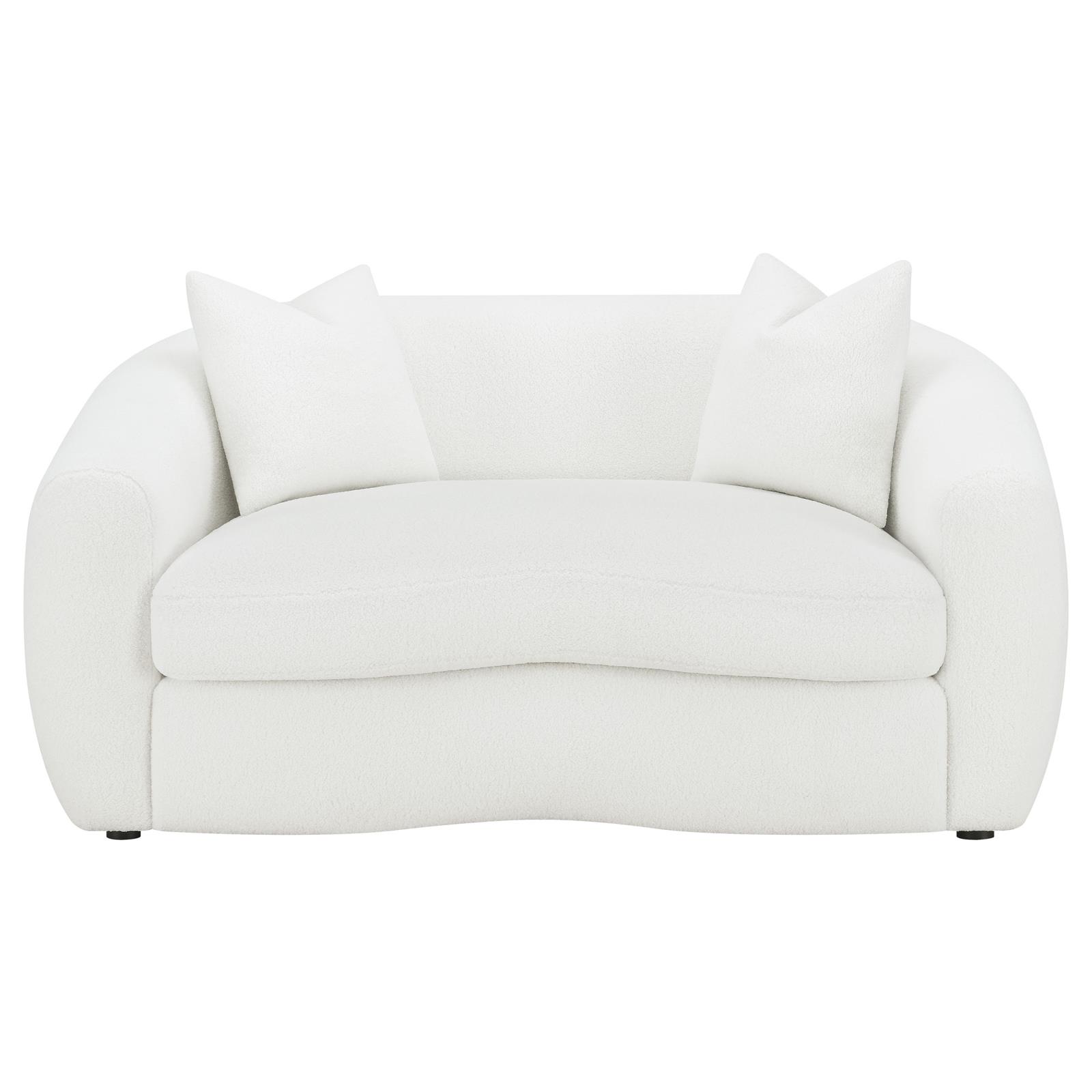 Isabella Faux Fur Tight Back Loveseat