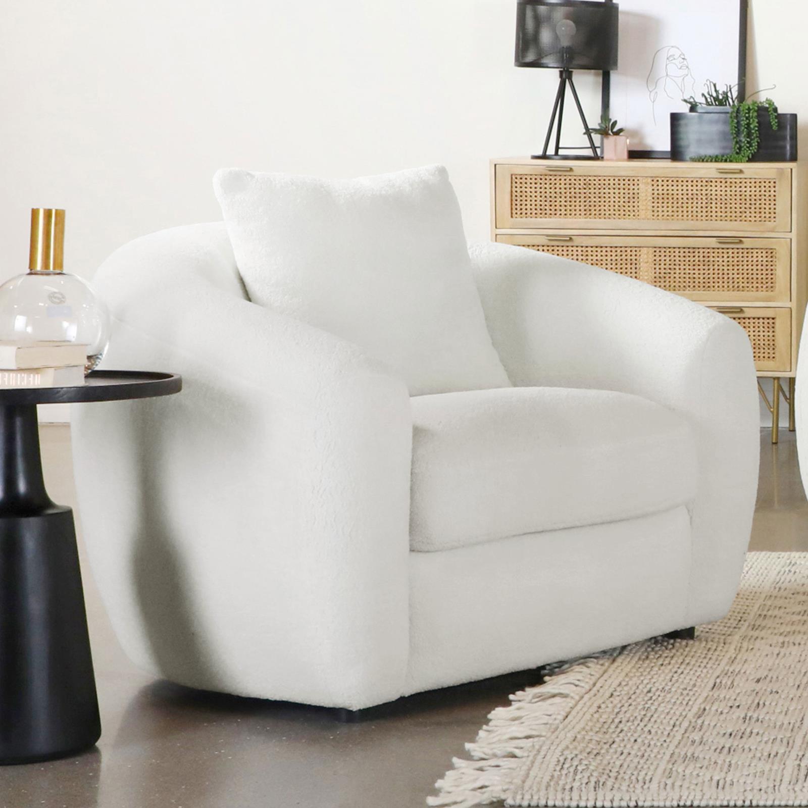 Isabella Faux Fur Tight Back Chair