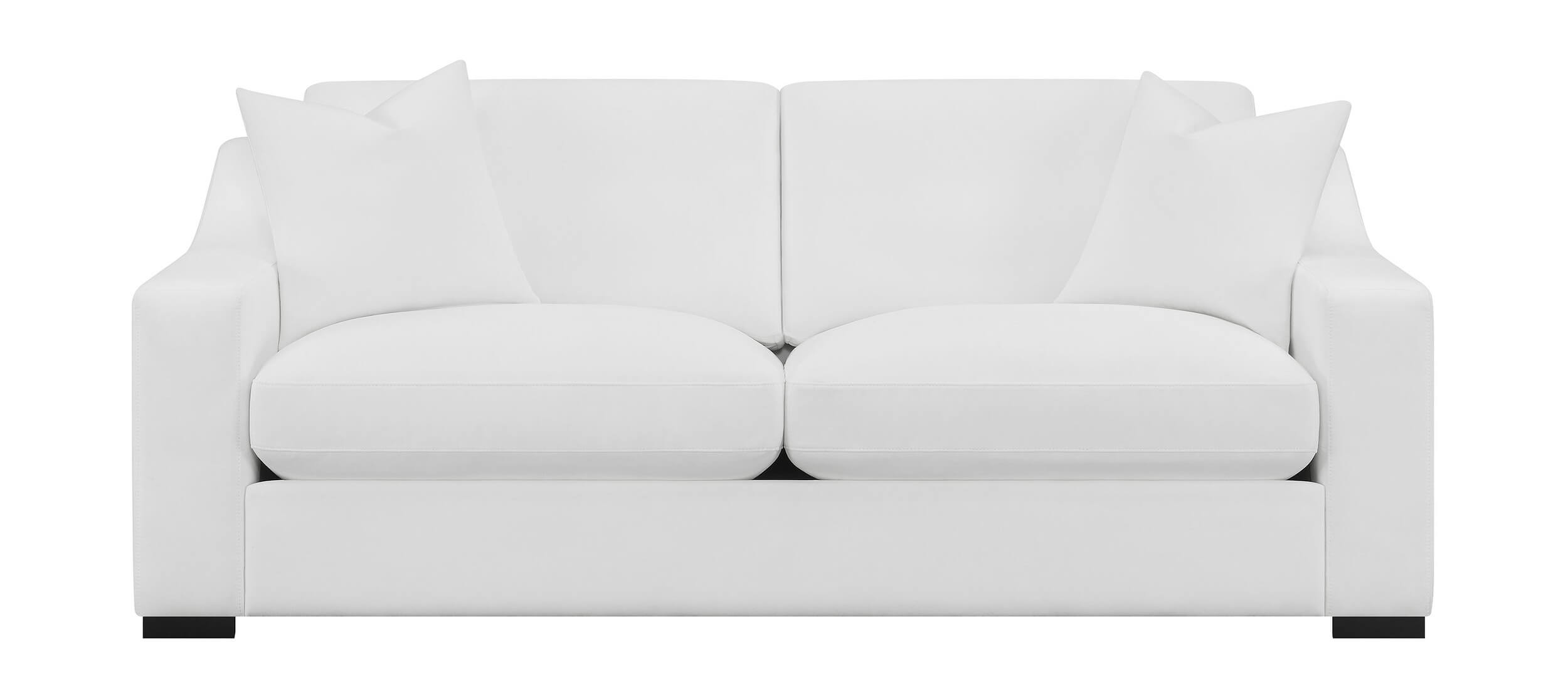 Ashlyn Polyester Fabric Sloped Arms Sofa