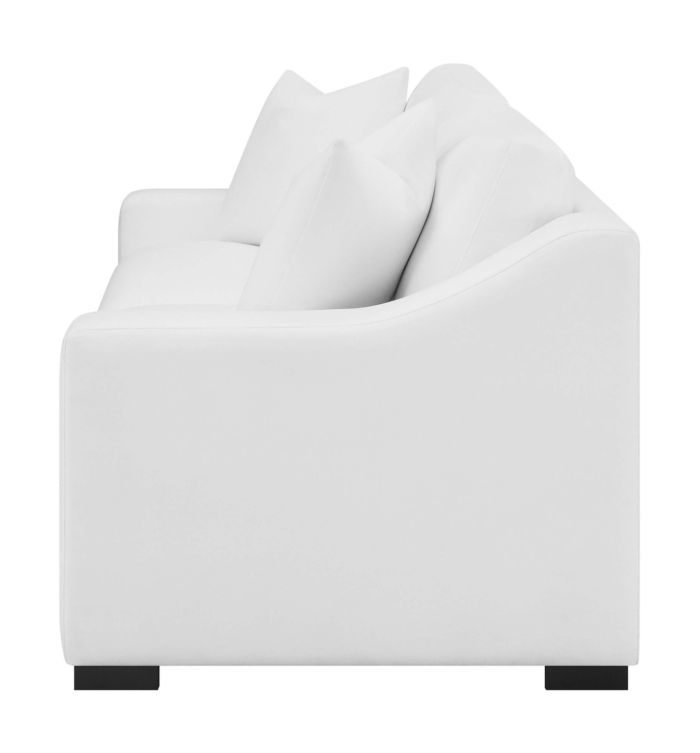 Ashlyn Polyester Fabric Sloped Arms Sofa