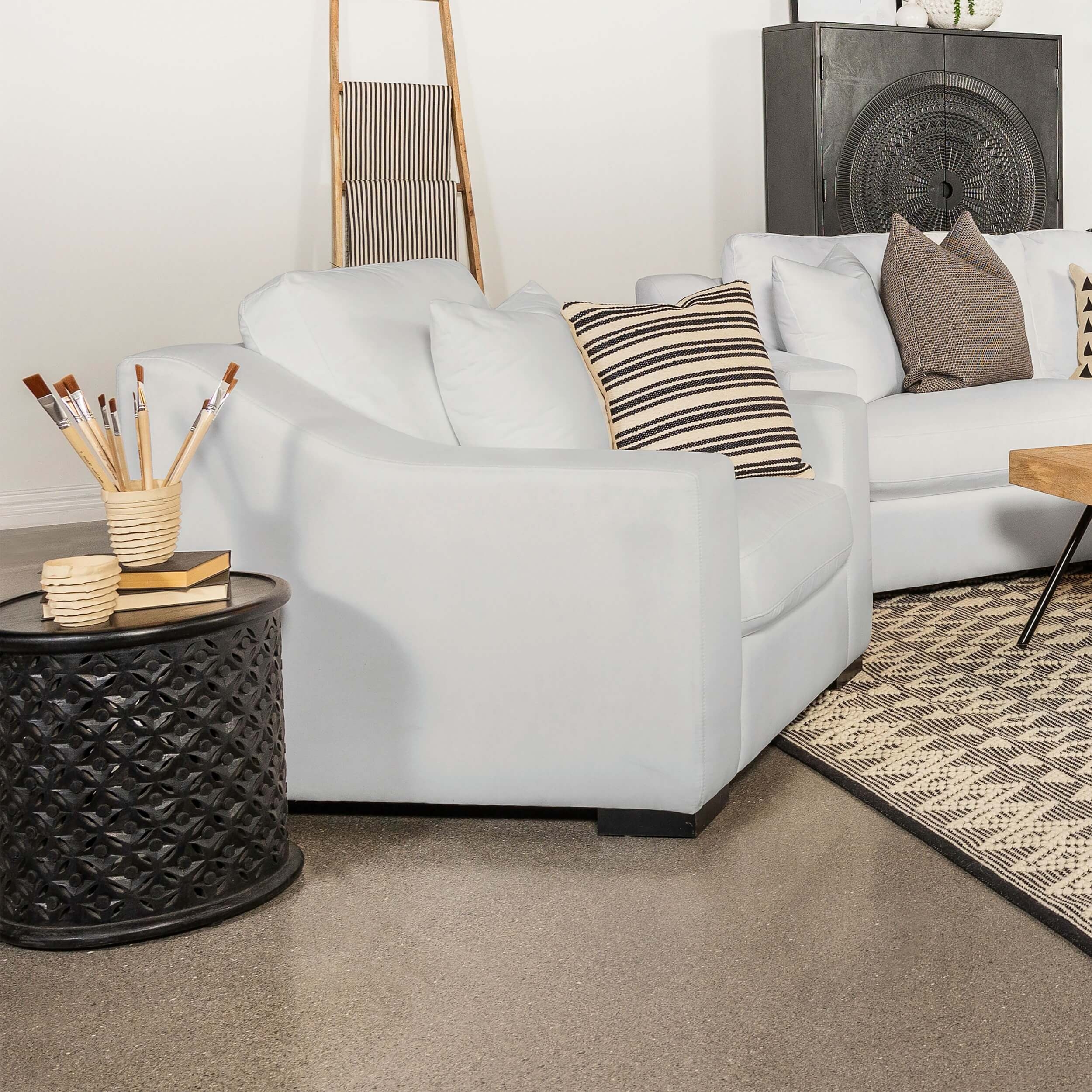 Ashlyn Fabric Sloped Arms Chair