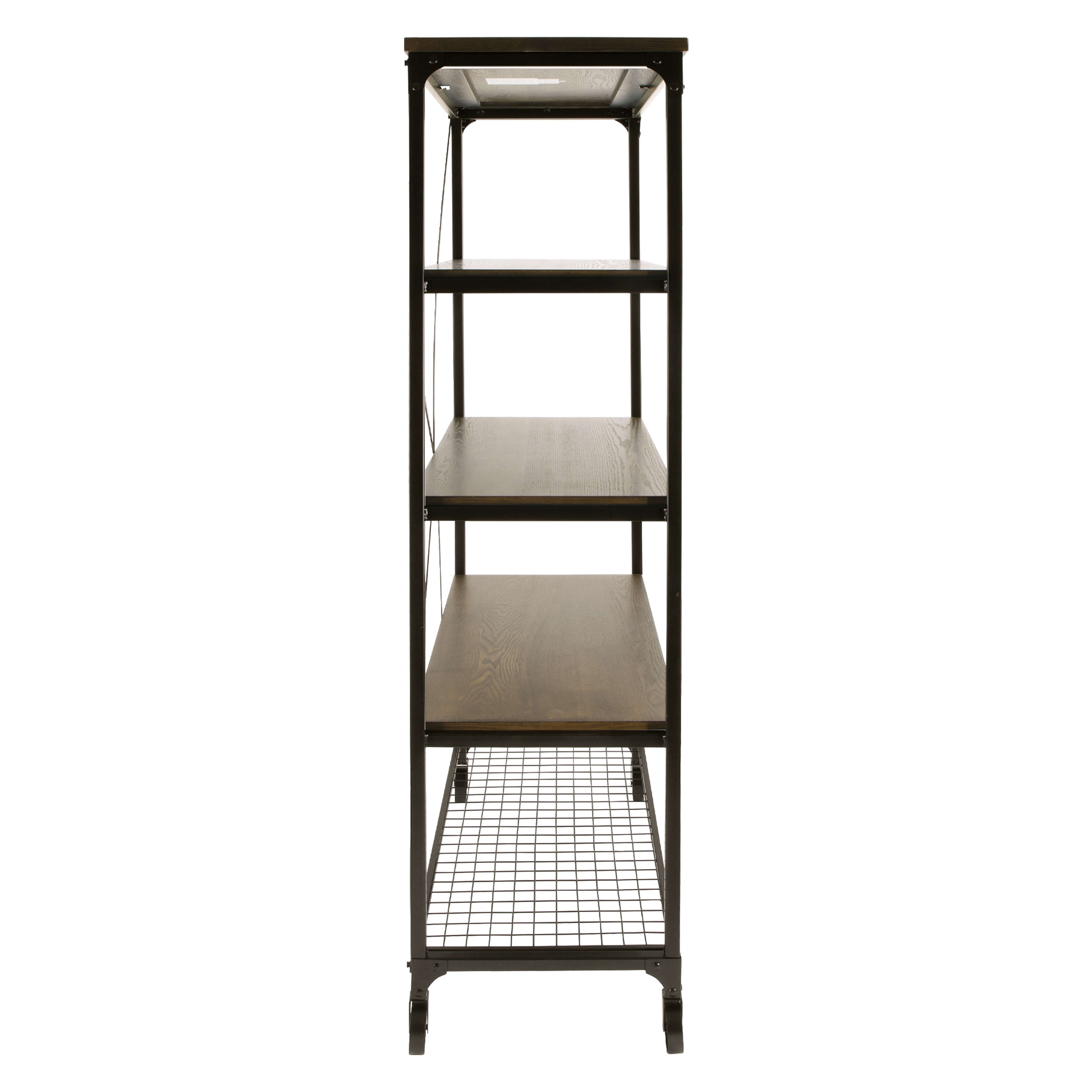 Millwood Industrial Large Wood Bookcase