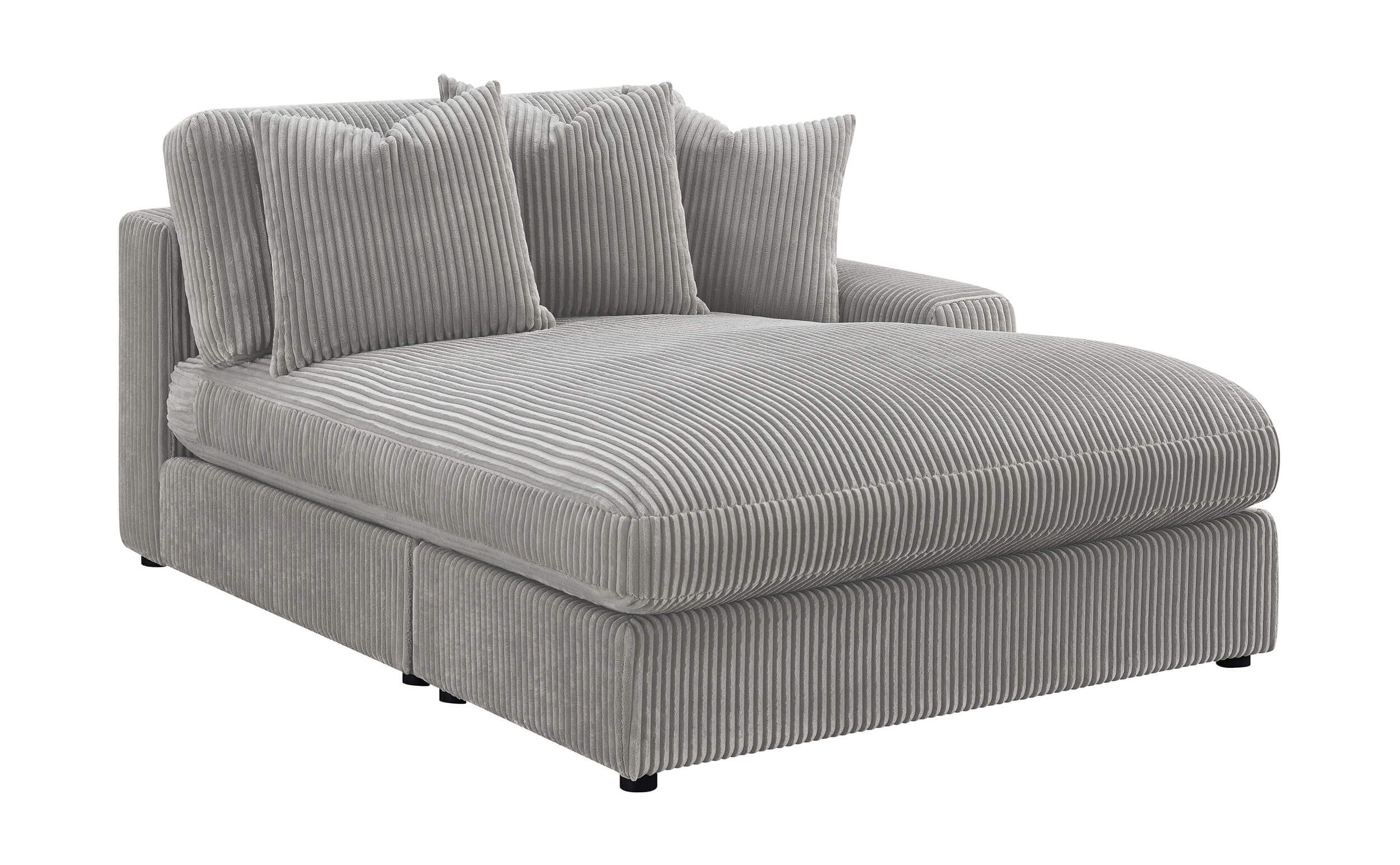 Blaine Polyester Fabric/Wood Reversible L-Shape Sectional Sofa