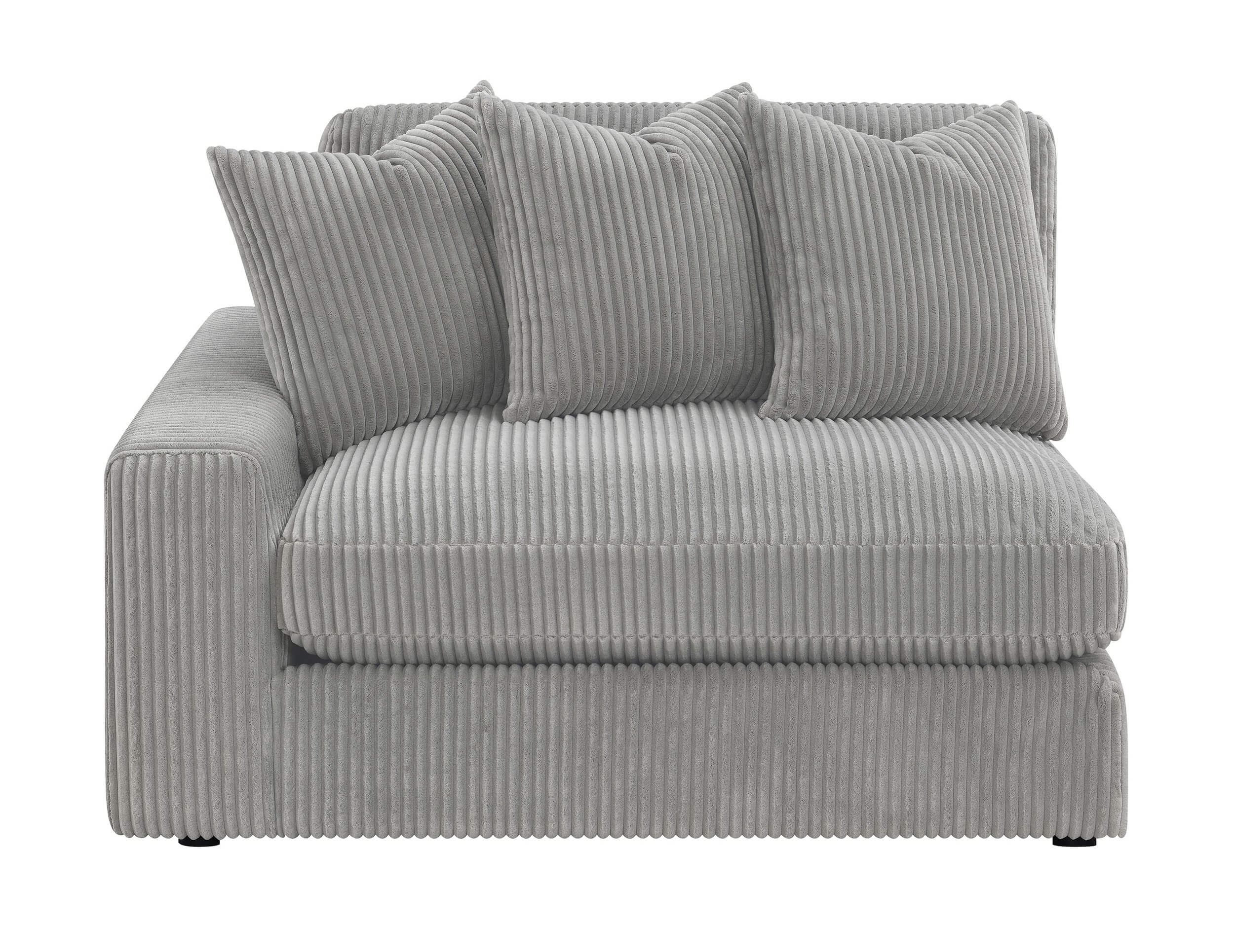 Blaine Polyester Fabric/Wood Reversible L-Shape Sectional Sofa
