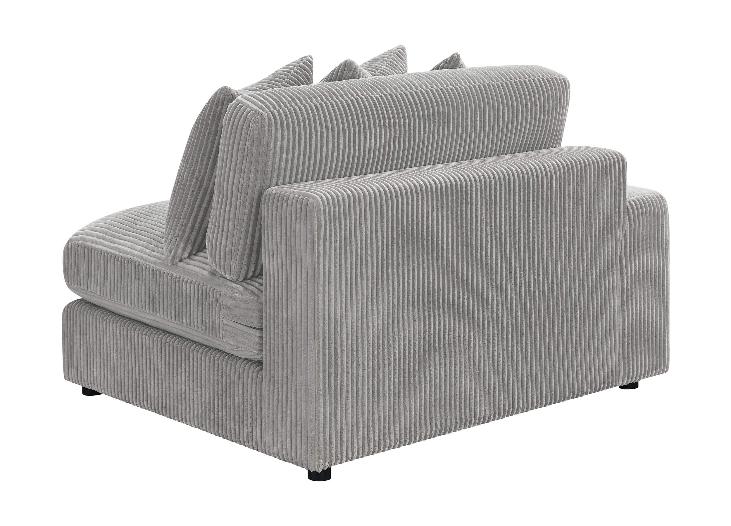 Blaine Polyester Fabric/Wood Reversible L-Shape Sectional Sofa