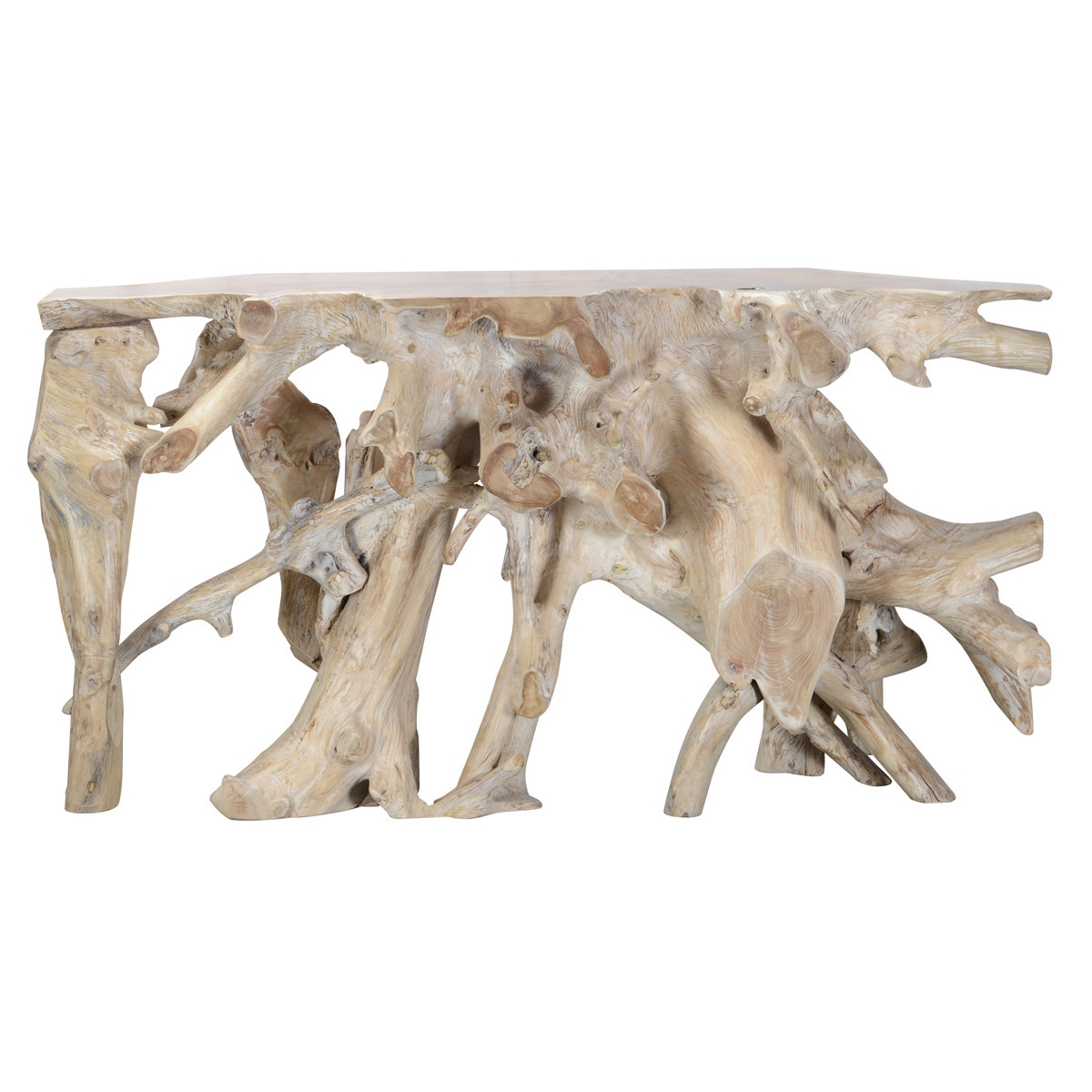 Cypress Wood Root Console Table