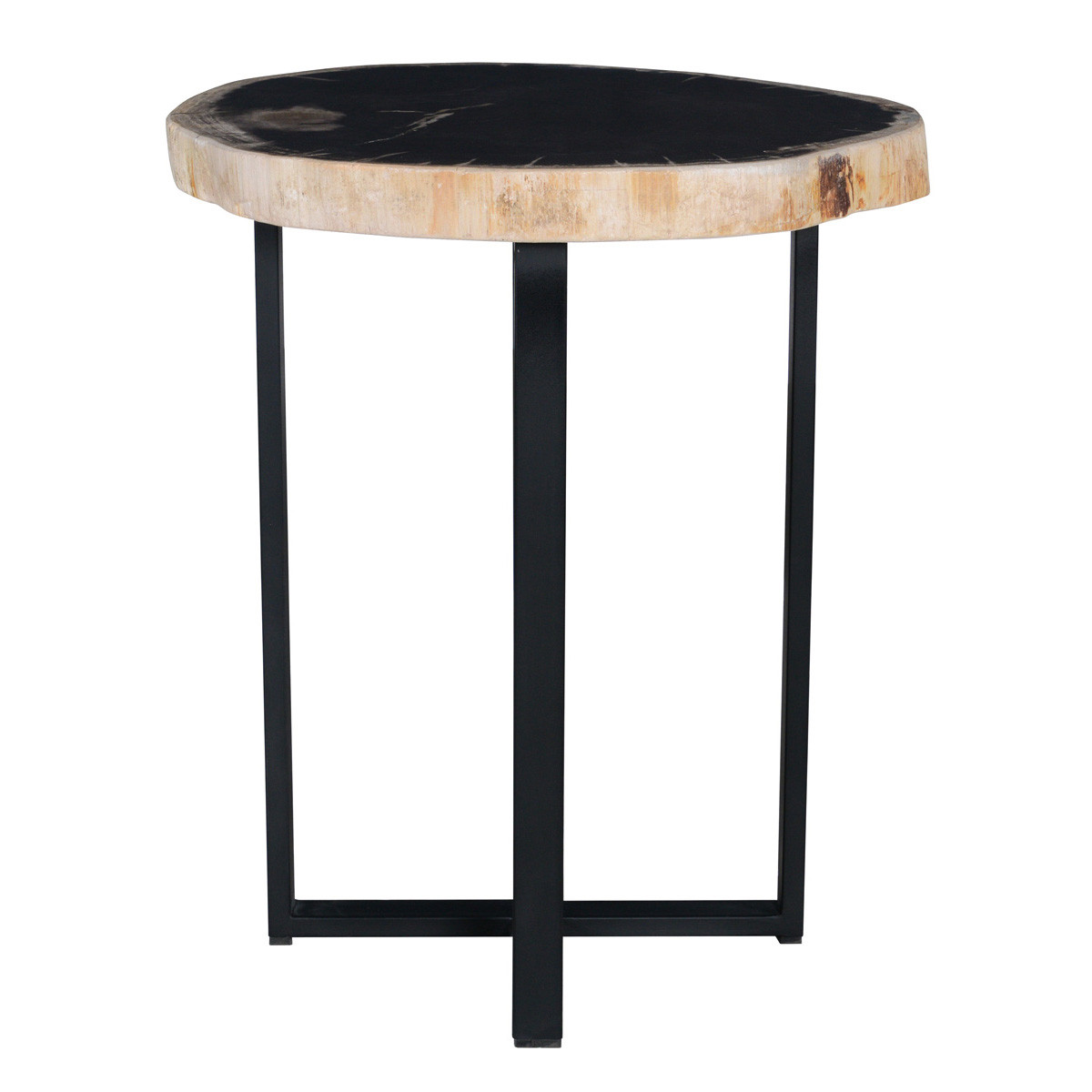 Merlin Wood & Iron Accent Table