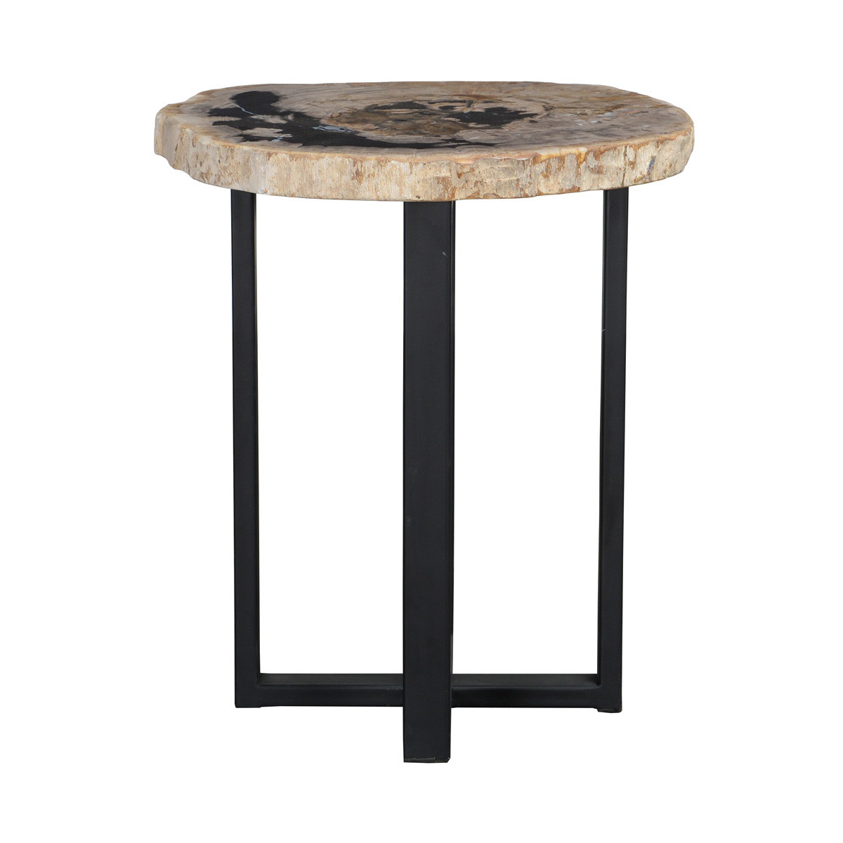 Merlin Wood & Iron Accent Table