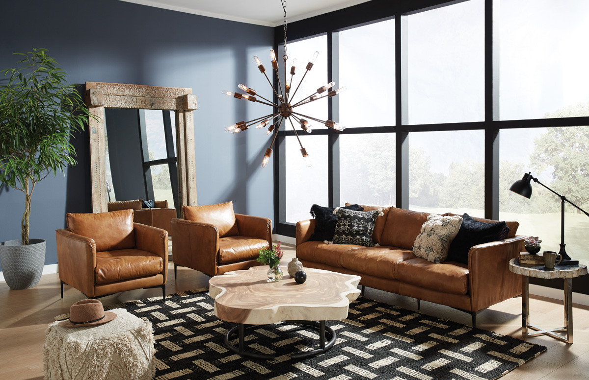 Merlin Wood & Iron Accent Table