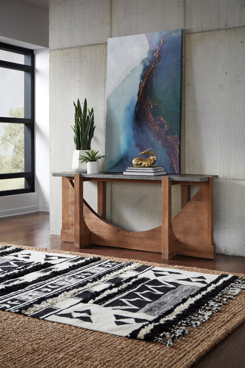 Vancouver Wood/Stone Console Table