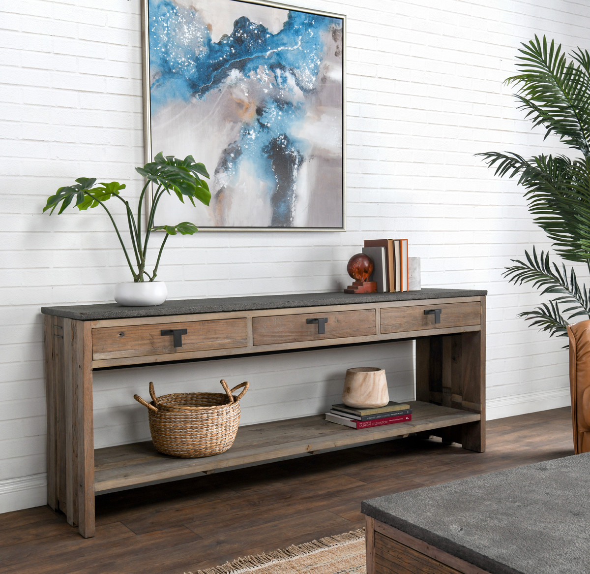Ellen Stone Storage Console Table