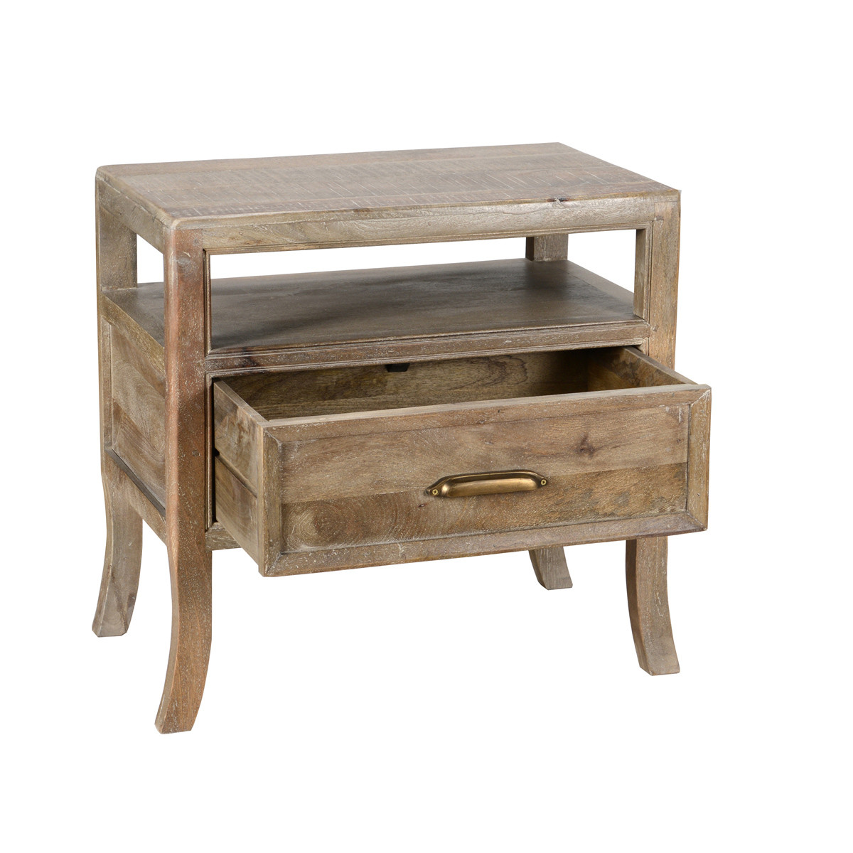 Francesca 1-Drawer Wood Nightstand