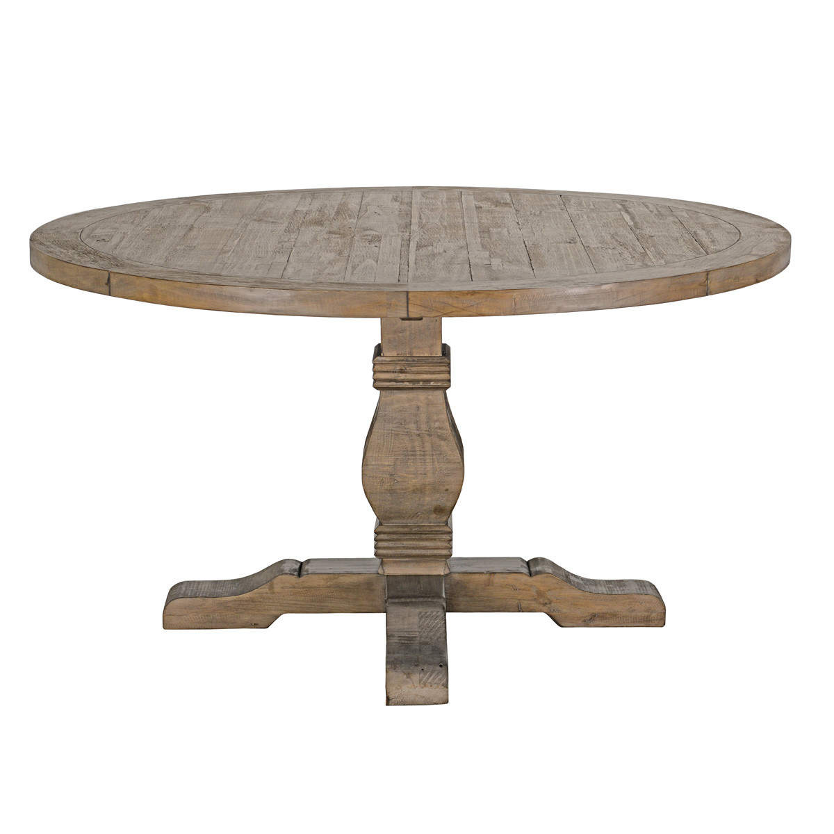 Caleb 55" Wood Round Dining Table