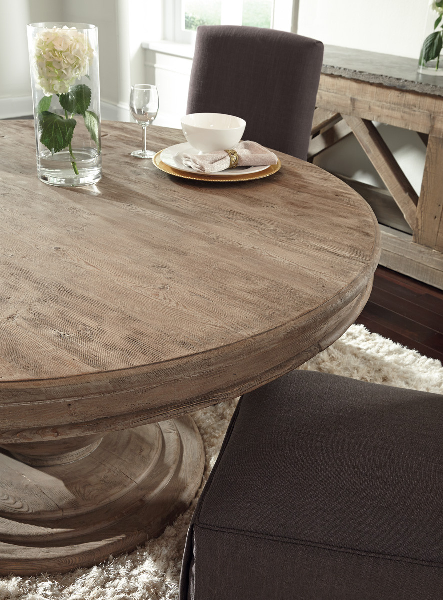 Baldwin 60" Wood Round Dining Table