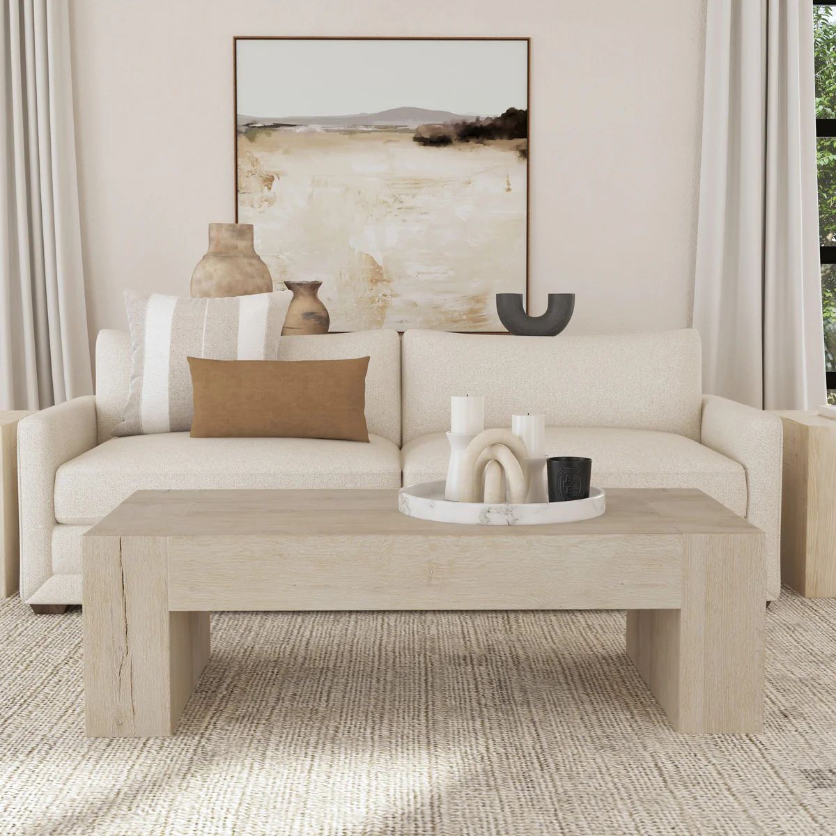 Bristol Solid Wood Rectangle Coffee Table