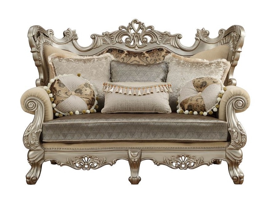  preview thumbnail 1 of 1, Bennington Champagne Wingback Loveseat preview thumbnail 2 of 1, Bennington Champagne Wingback Loveseat preview thumbnail 3 of 1, Bennington Champagne Wingback Loveseat Bennington Champagne Wingback Loveseat