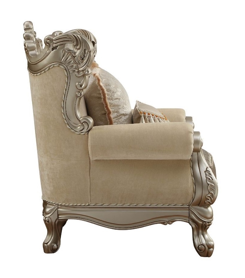 Ranita Fabric/Wood Chair w/Pillow