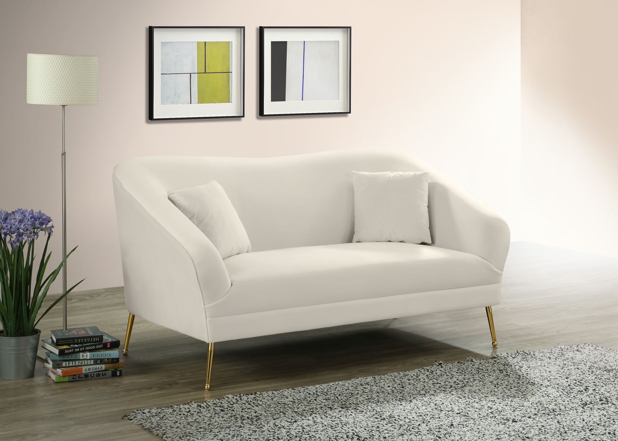 Hermosa Velvet Loveseat