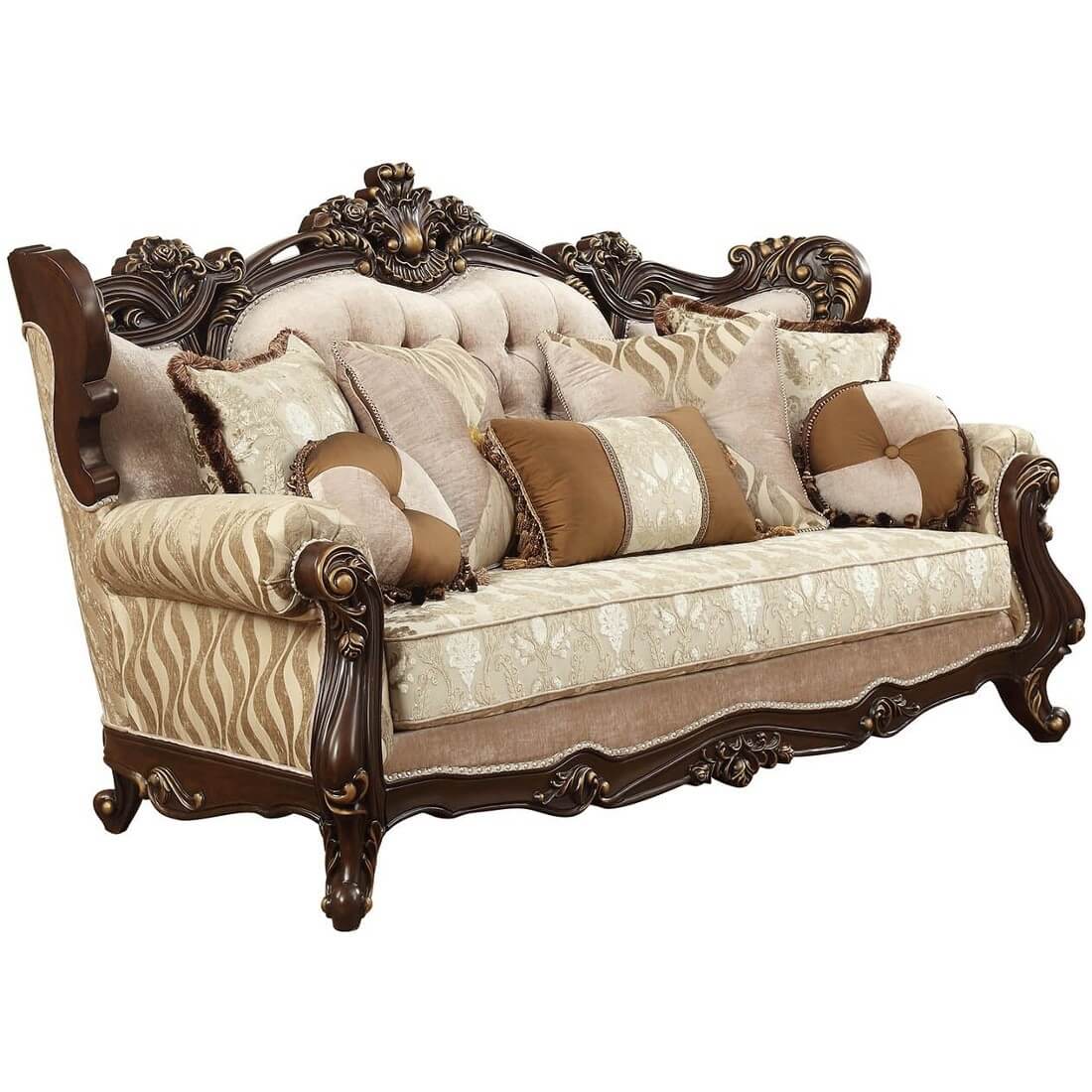 Acme Furniture Shalisa Sofa with 7 Pillows