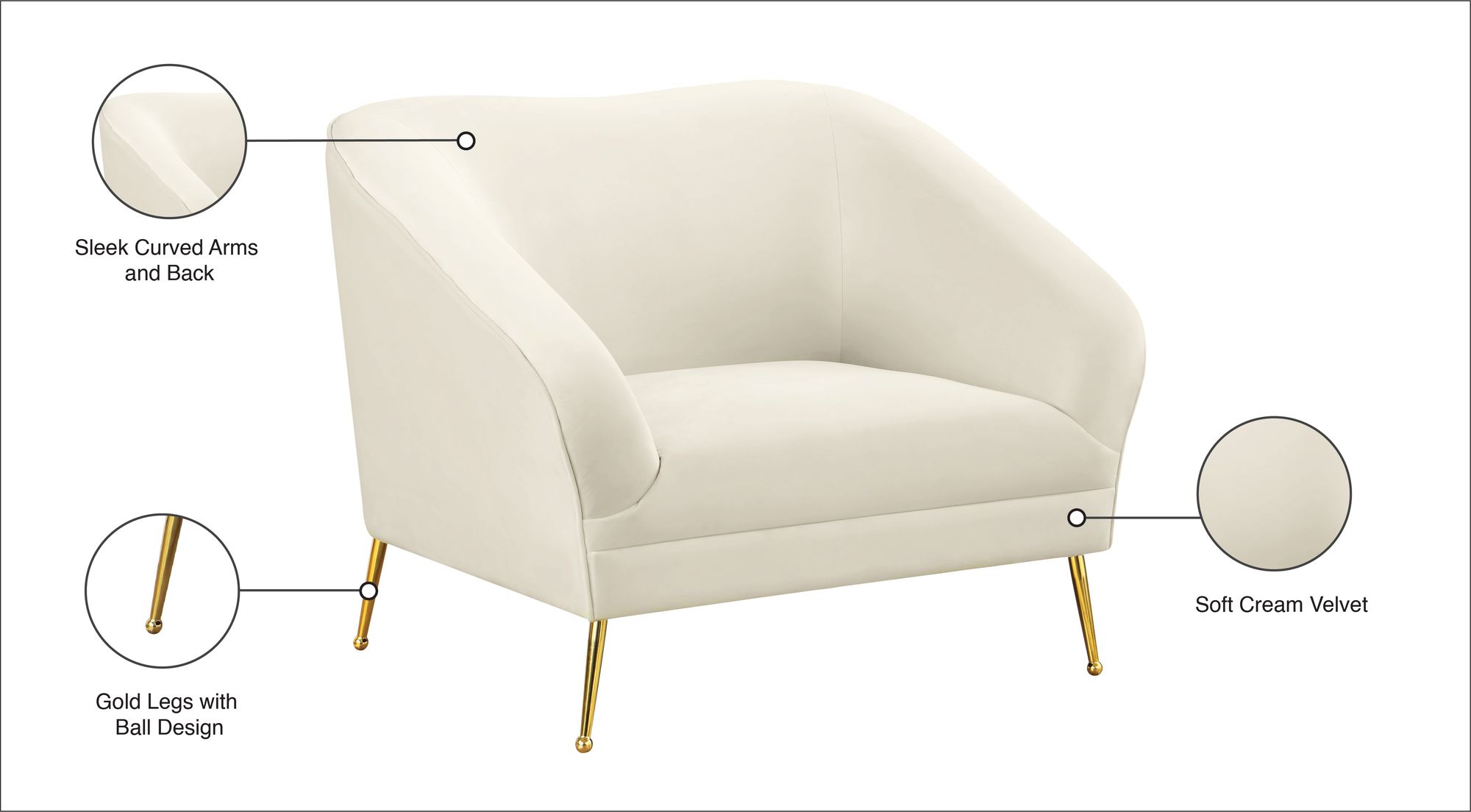 Hermosa Velvet Chair