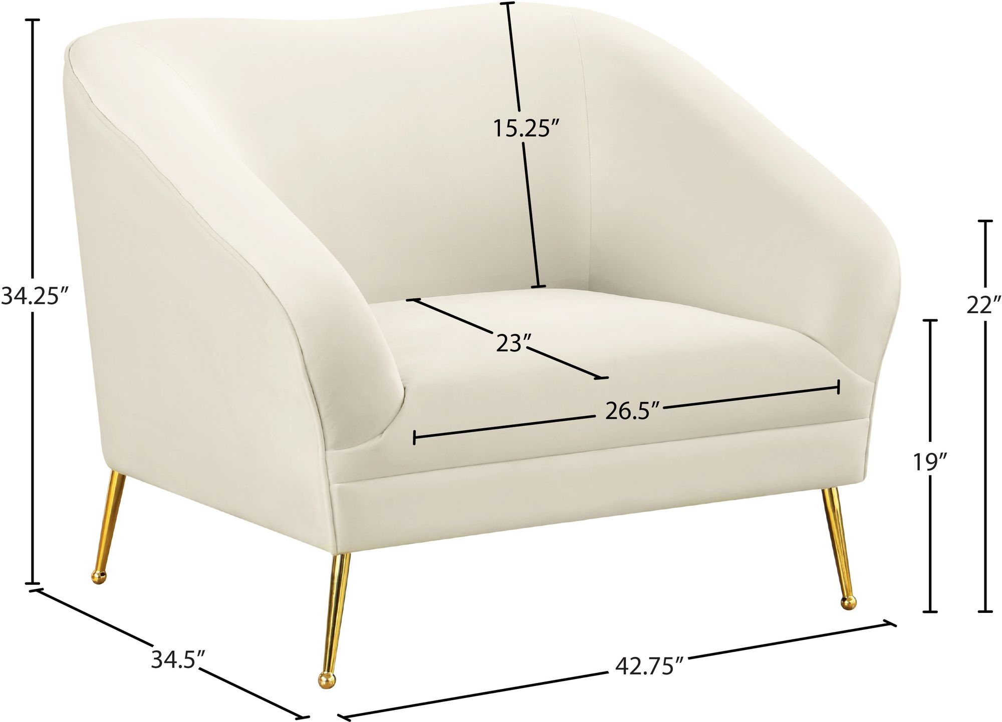 Hermosa Velvet Chair
