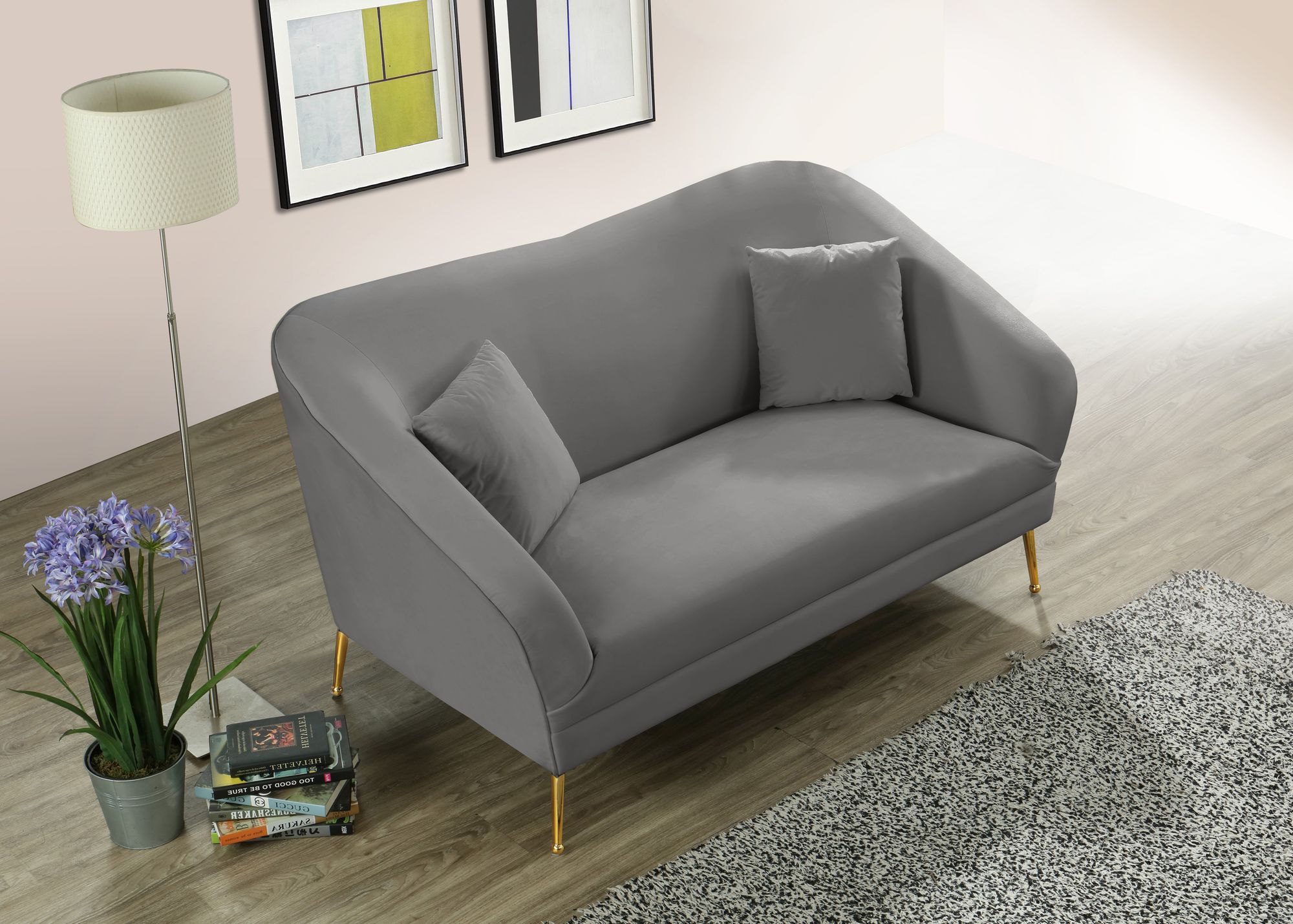 Hermosa Velvet Loveseat