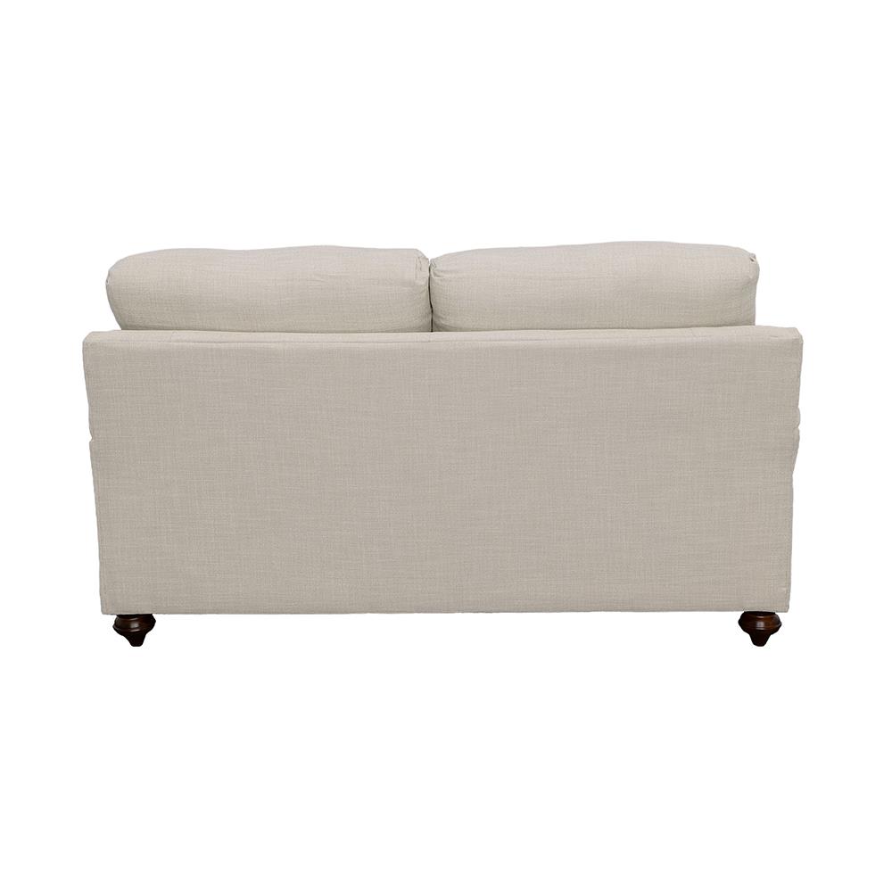 Gwen Recessed Arms Fabric Loveseat