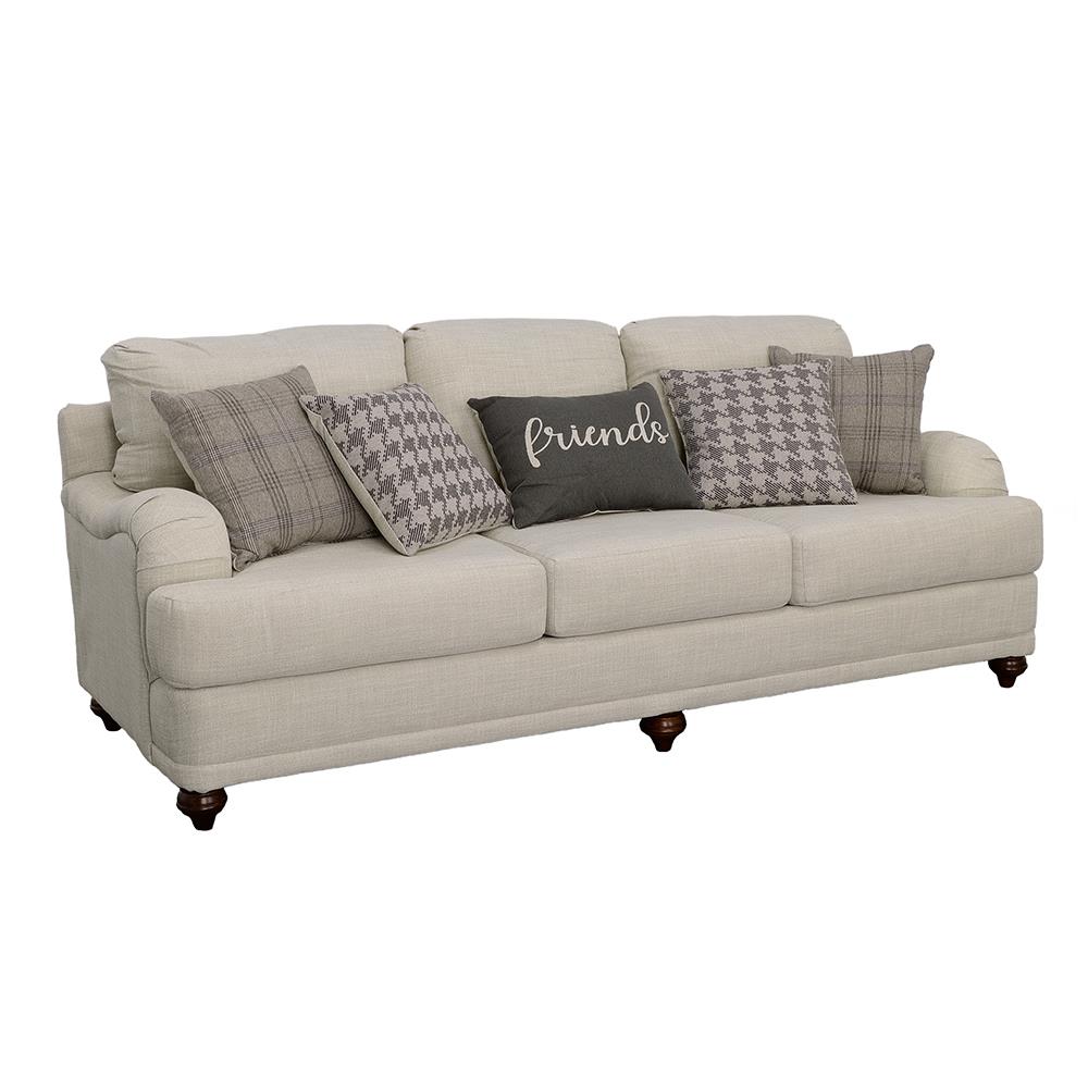 Glenn Cushion Back Fabric Living Room Set