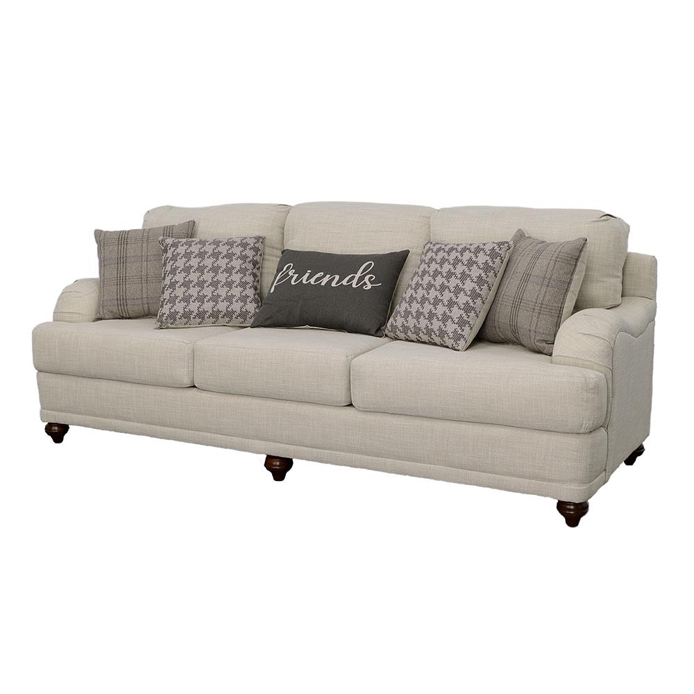 Glenn Cushion Back Fabric Living Room Set